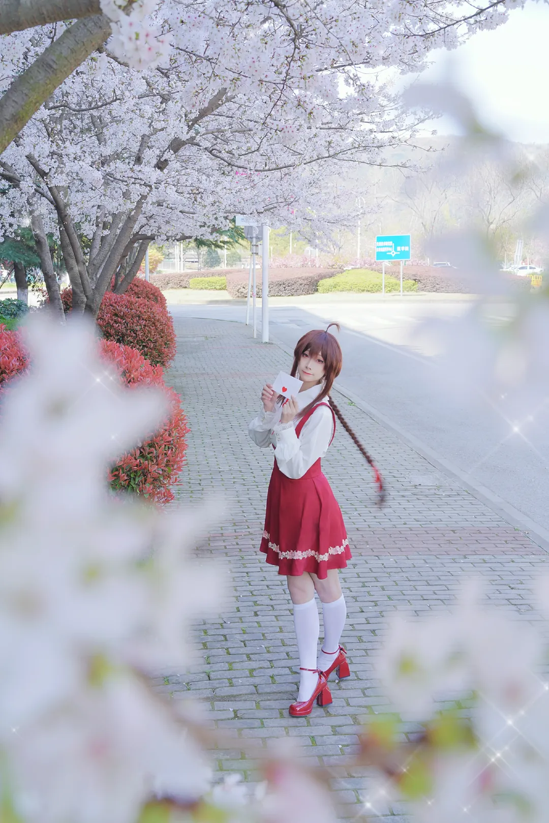 cosplay, 二次元摄影, 樱花季, VOCALOID, 乐正绫cos