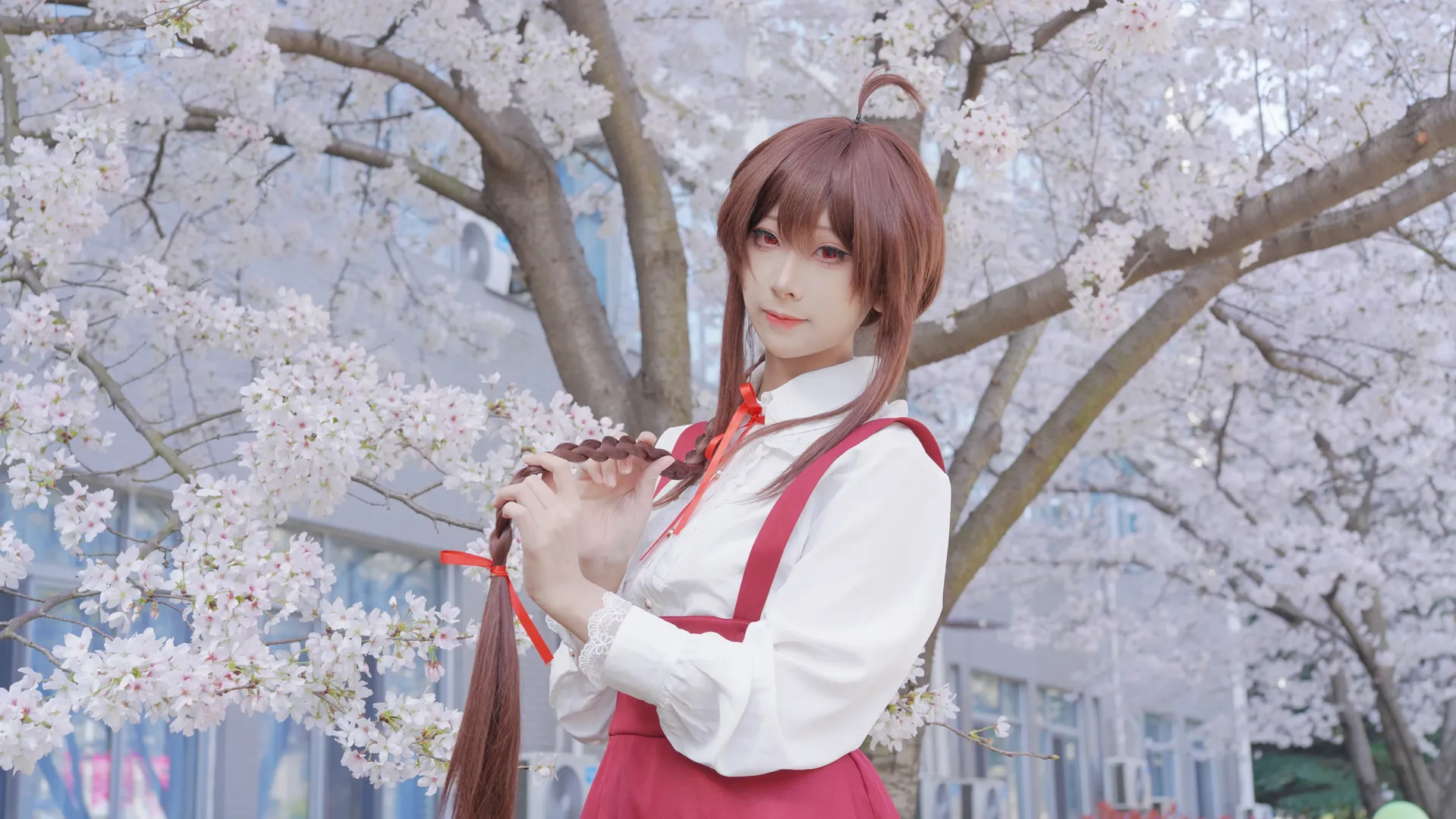 cosplay, 二次元摄影, 樱花季, VOCALOID, 乐正绫cos - 第3张