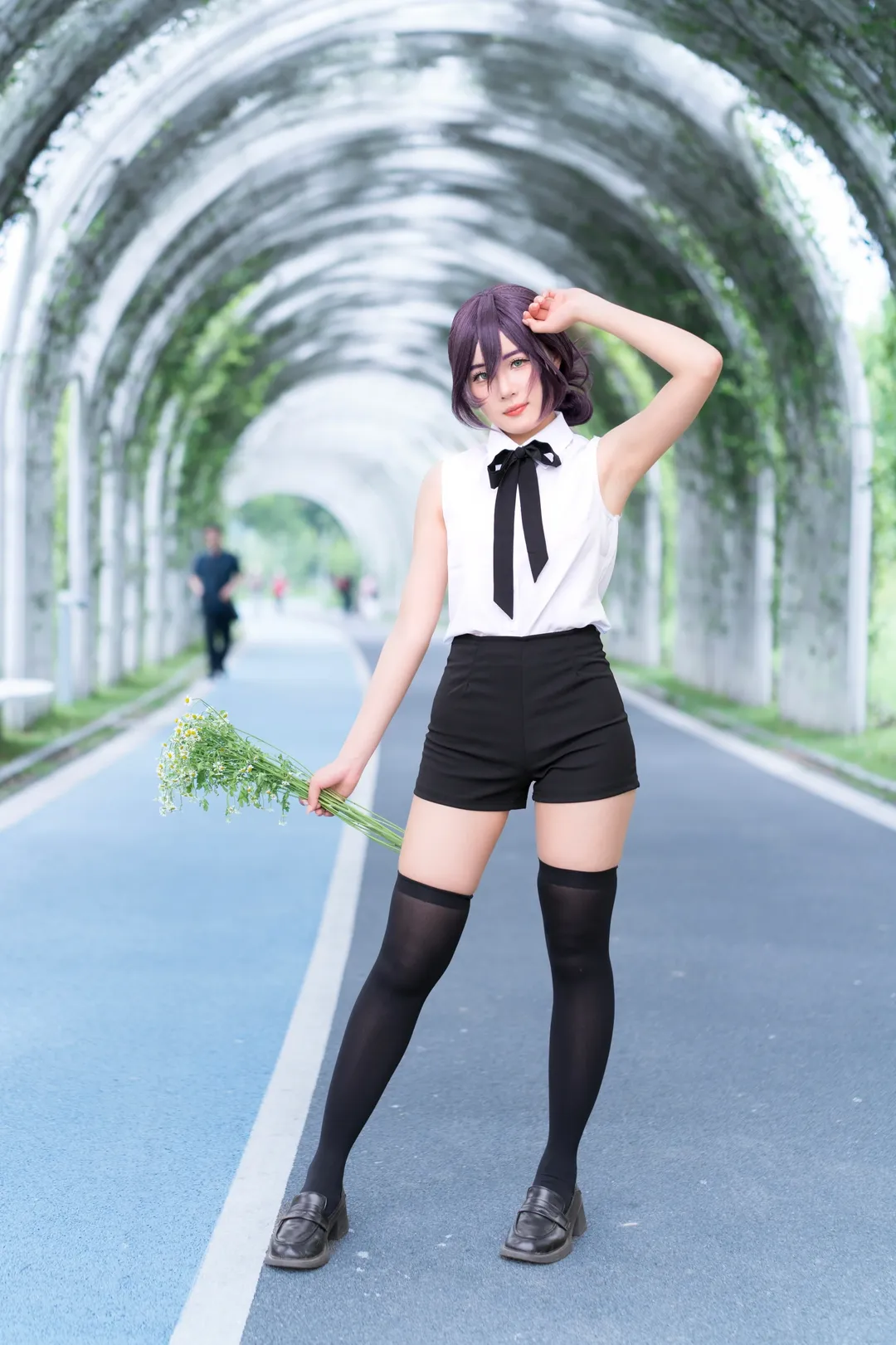 唯美写真, 户外摄影, 二次元cosplay, 蕾塞cos, 电锯人 - 第4张