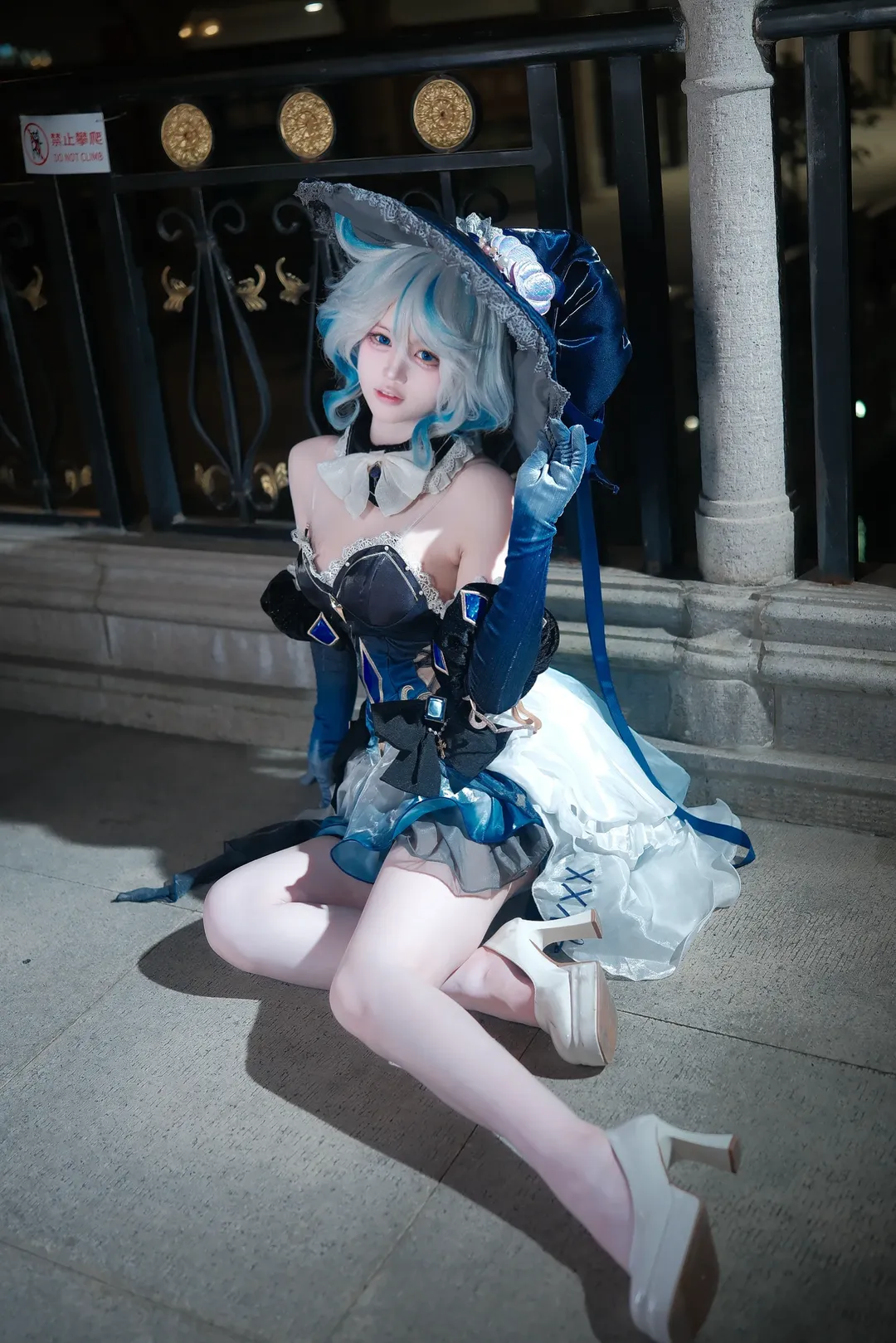 角色扮演, 原神, 芙宁娜cos, 夜景人像, cosplay摄影 - 第1张