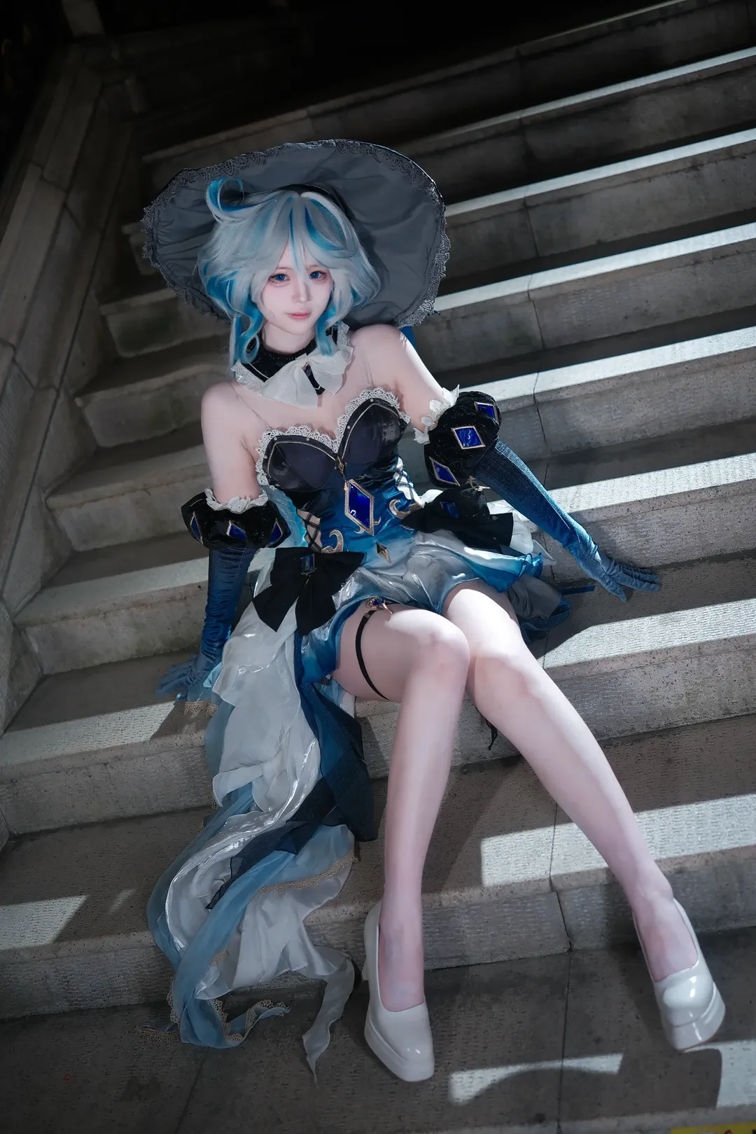 角色扮演, 原神, 芙宁娜cos, 夜景人像, cosplay摄影 - 第10张