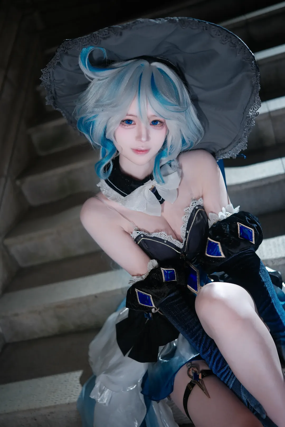 角色扮演, 原神, 芙宁娜cos, 夜景人像, cosplay摄影 - 第13张