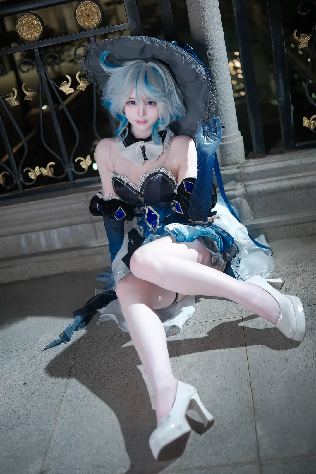 角色扮演, 原神, 芙宁娜cos, 夜景人像, cosplay摄影 - 第14张