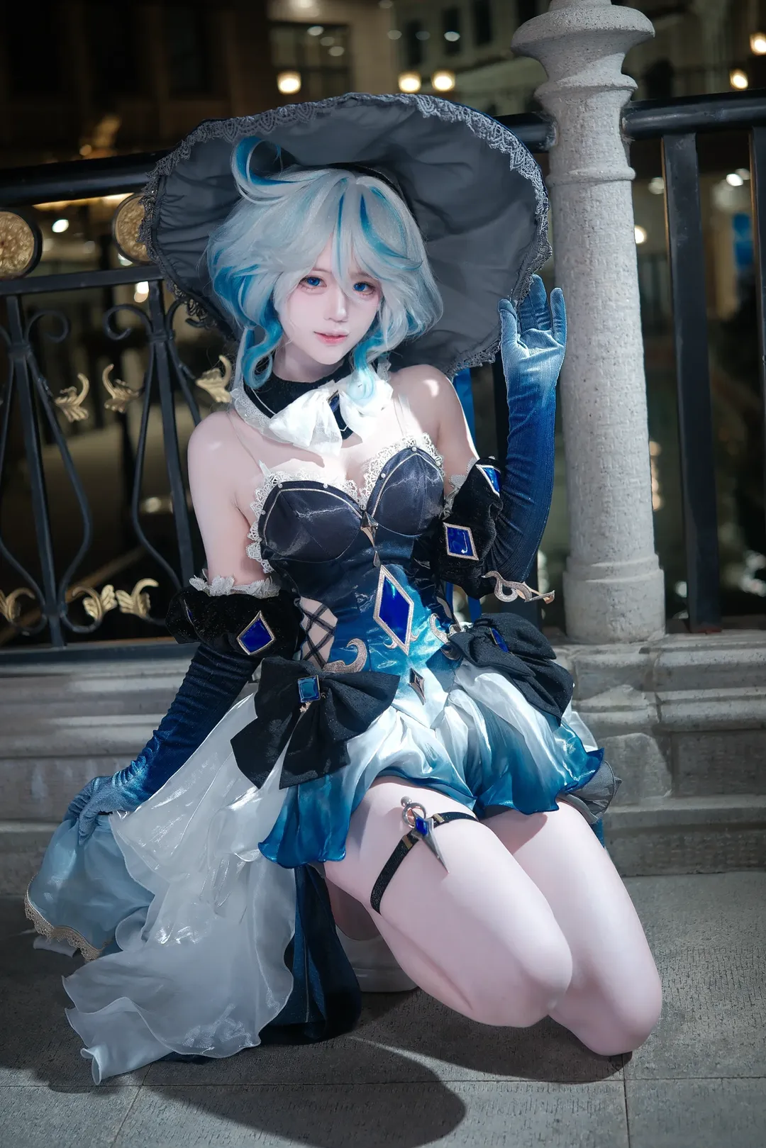 角色扮演, 原神, 芙宁娜cos, 夜景人像, cosplay摄影 - 第15张