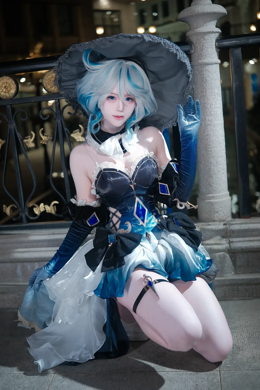 角色扮演, 原神, 芙宁娜cos, 夜景人像, cosplay摄影 - 第16张
