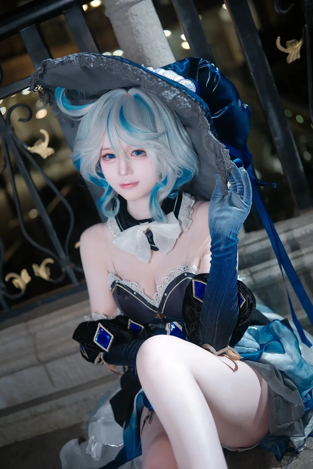 角色扮演, 原神, 芙宁娜cos, 夜景人像, cosplay摄影 - 第18张