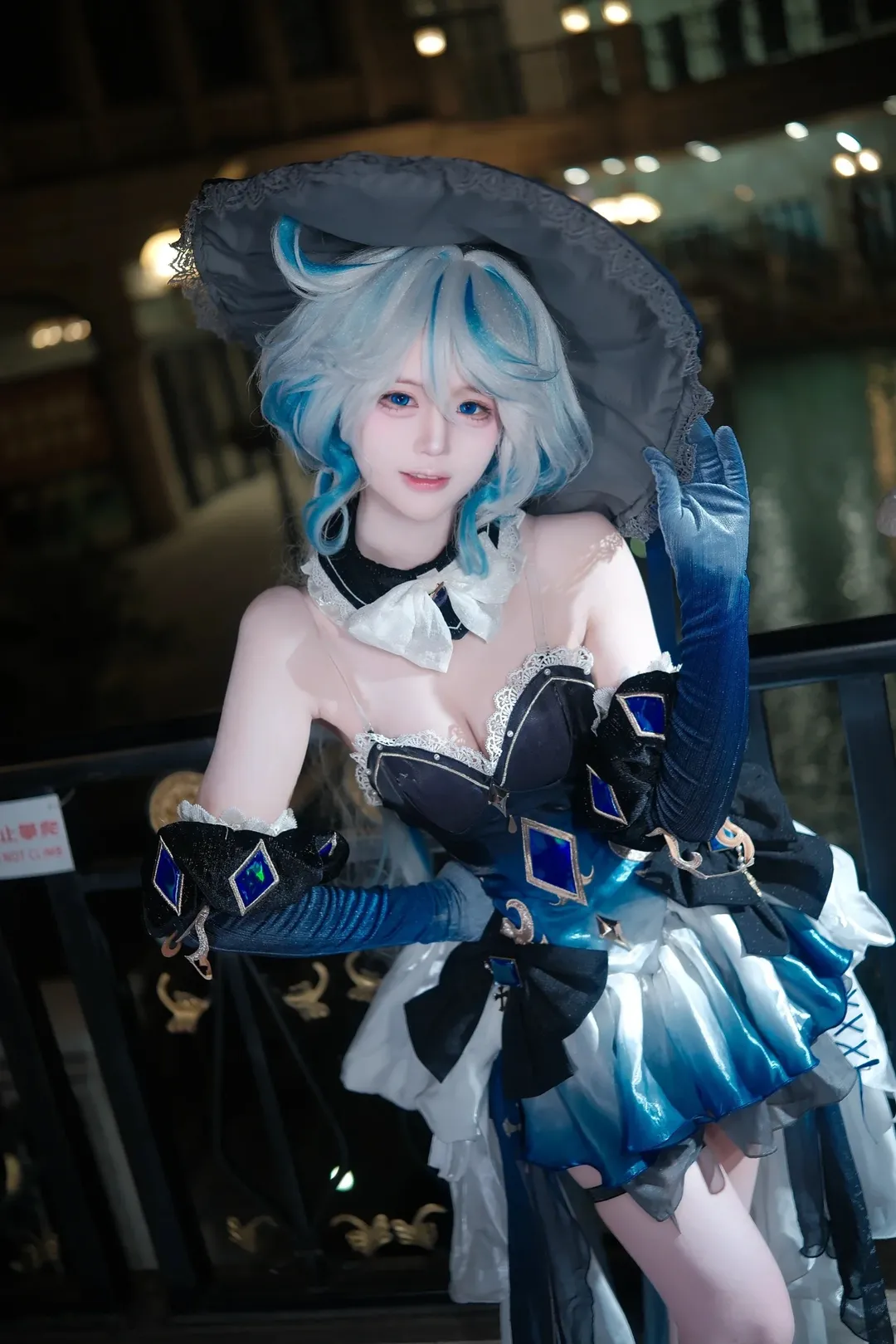 角色扮演, 原神, 芙宁娜cos, 夜景人像, cosplay摄影 - 第3张