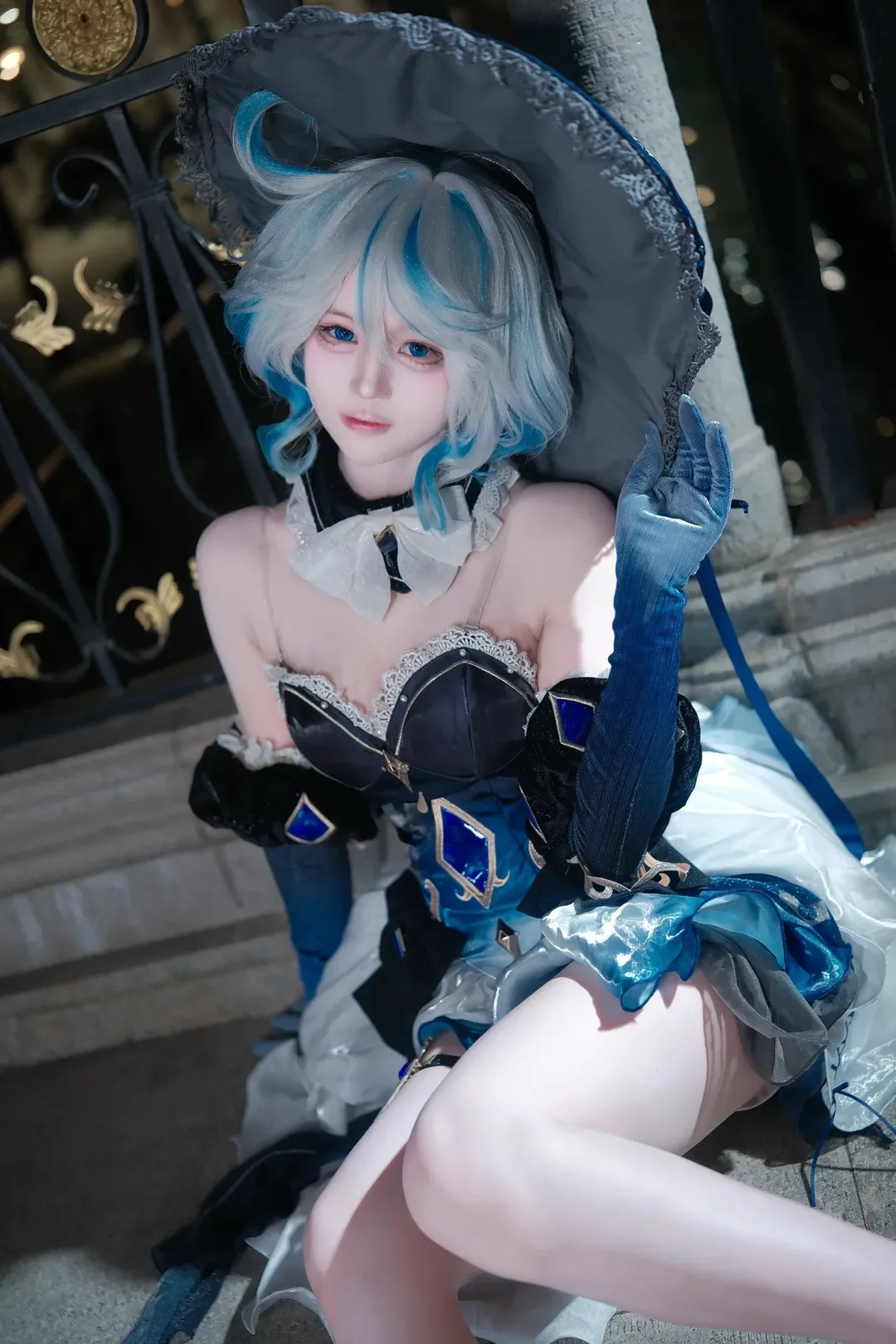 角色扮演, 原神, 芙宁娜cos, 夜景人像, cosplay摄影 - 第6张