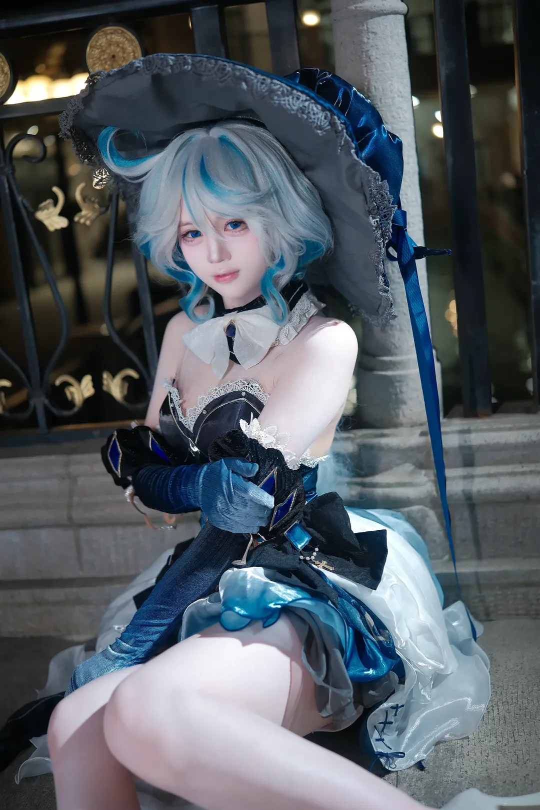 角色扮演, 原神, 芙宁娜cos, 夜景人像, cosplay摄影 - 第7张