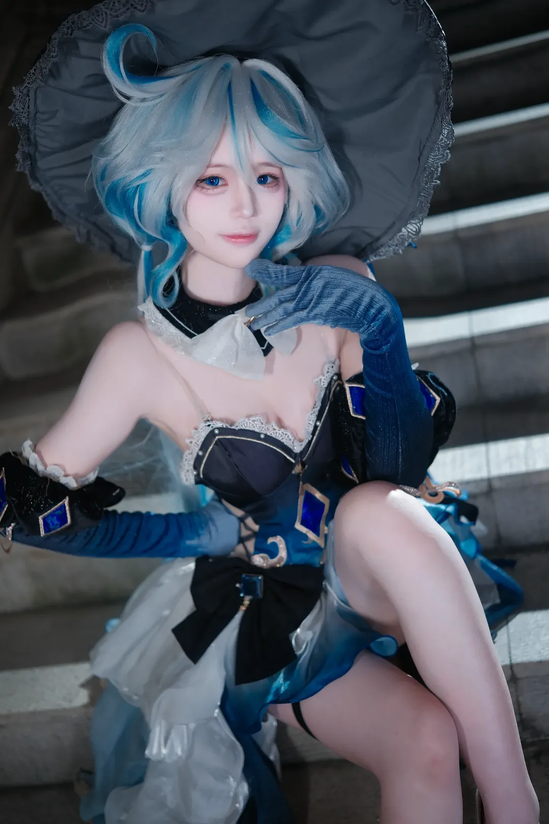 角色扮演, 原神, 芙宁娜cos, 夜景人像, cosplay摄影 - 第8张