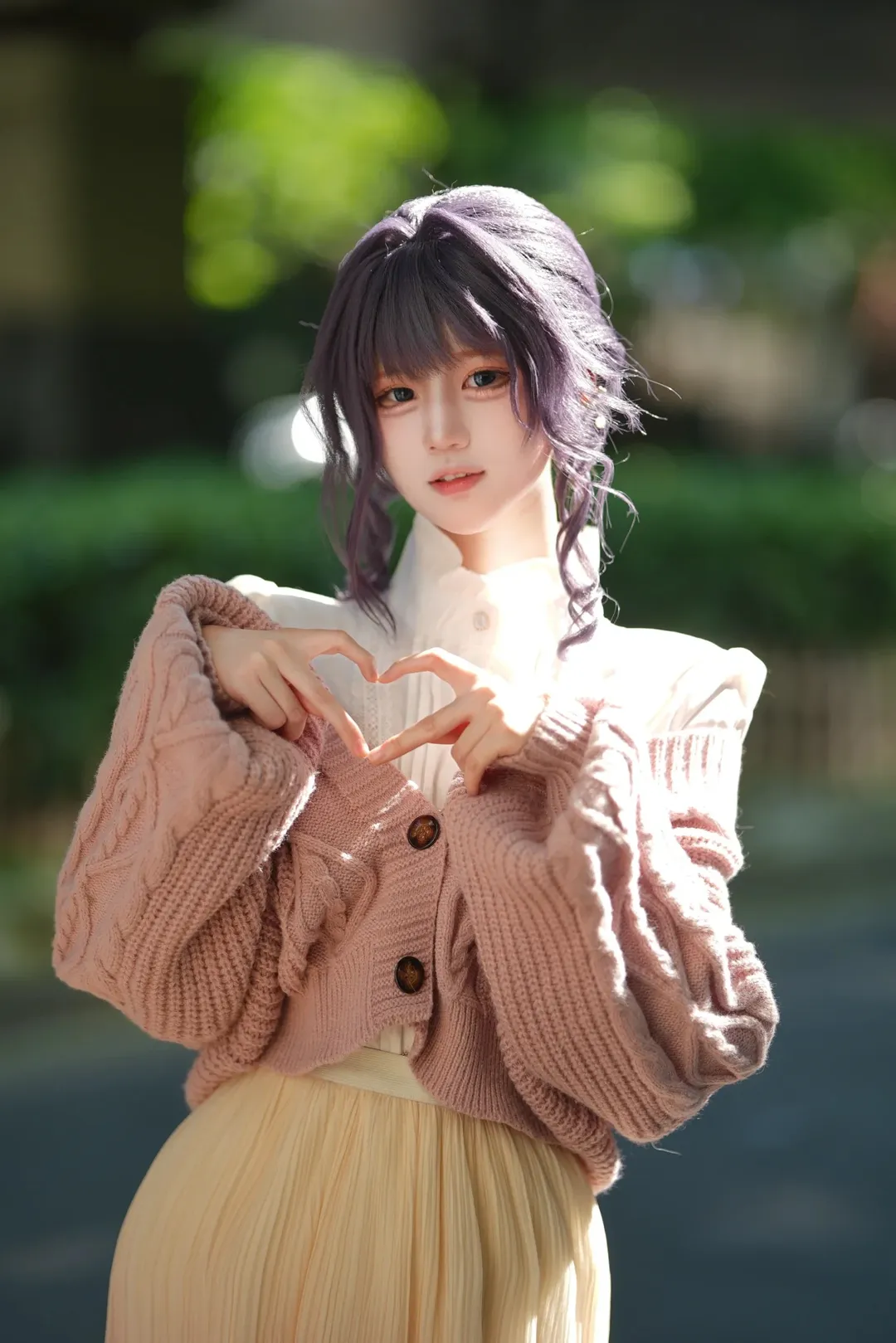 cosplay, 外景摄影, 紫色假发, 和栗薰子cos, 日常穿搭 - 第3张