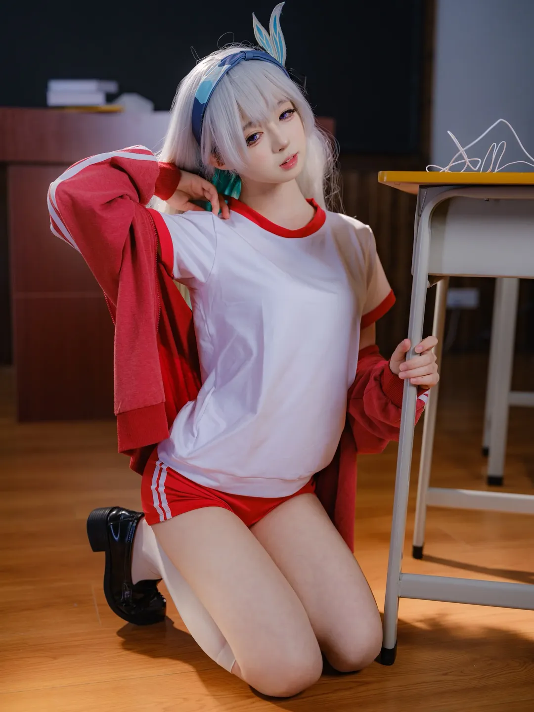 二次元, 崩壊：スターレイル, ホタル コスプレ, 体操服, コスプレ撮影 - 3枚目