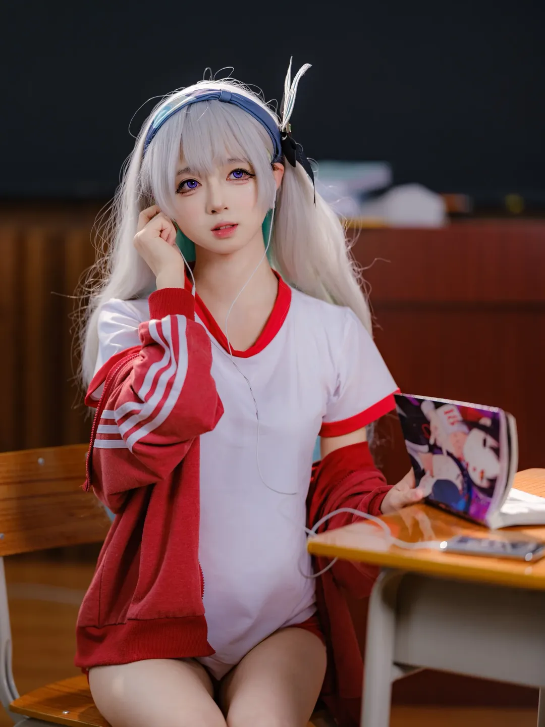 二次元, 崩壊：スターレイル, ホタル コスプレ, 体操服, コスプレ撮影 - 5枚目