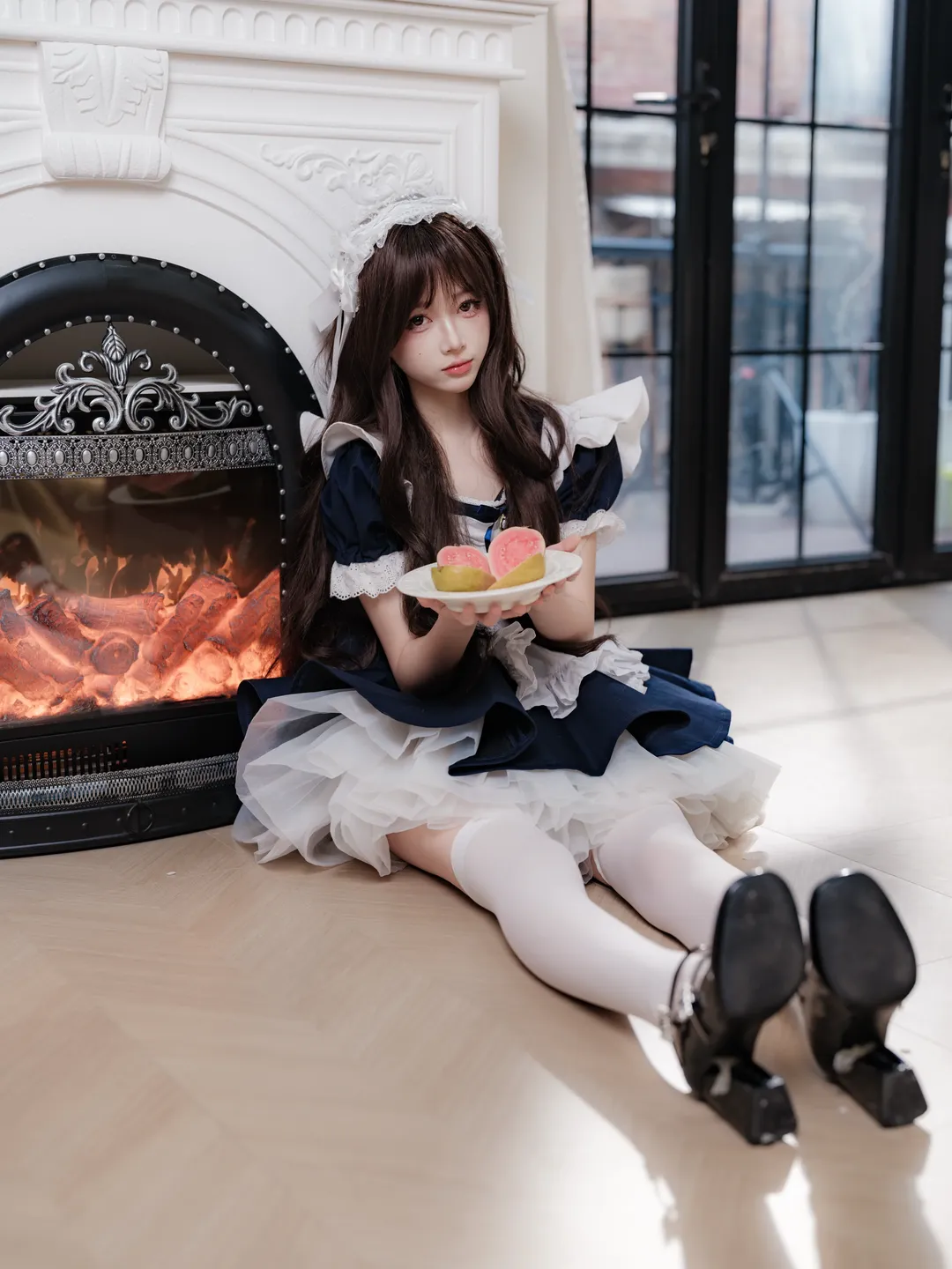 雰囲気のある写真, 少女写真, 二次元ファッション, メイド服コスプレ, おうちフォト - 3枚目