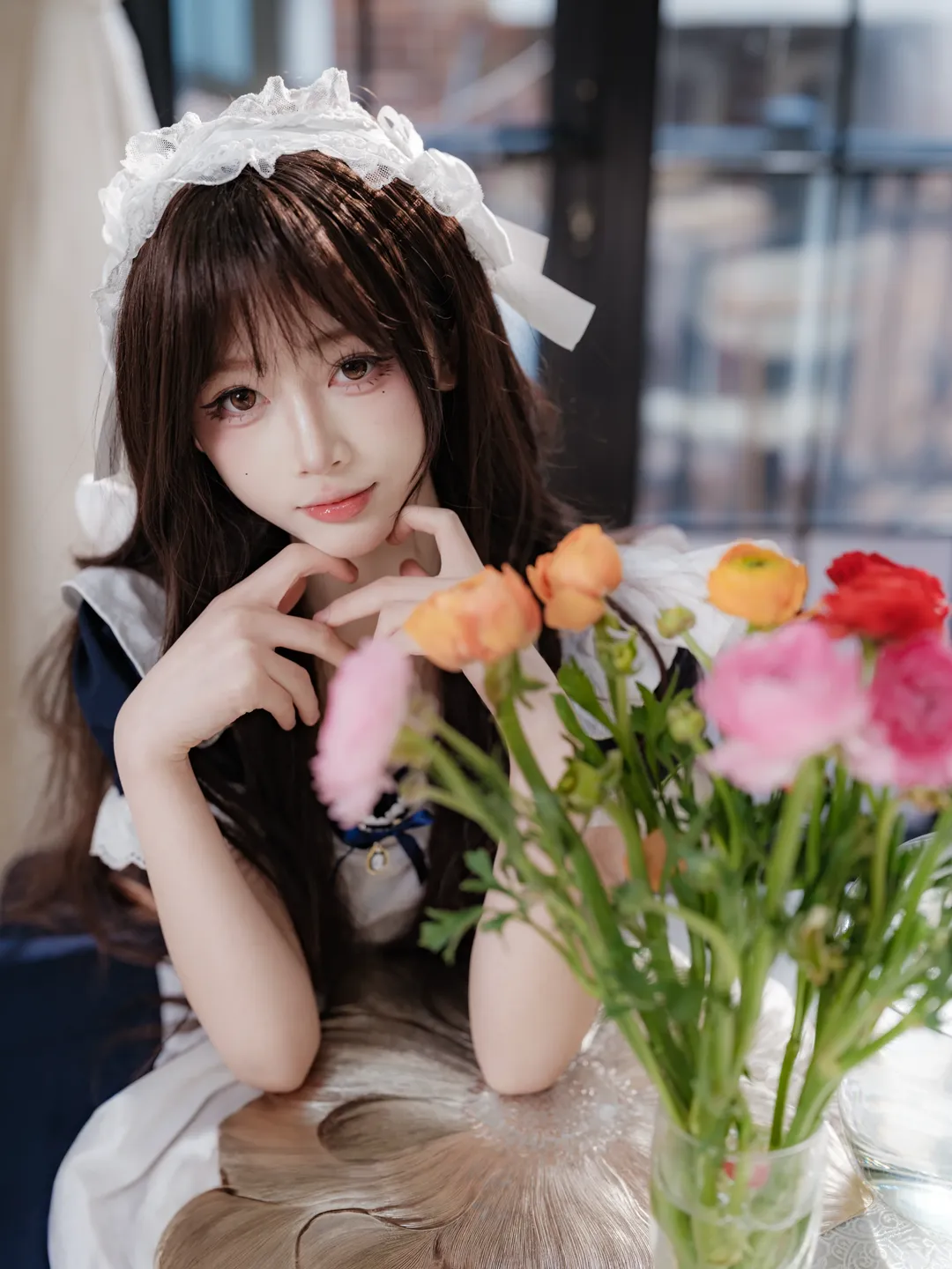 氛圍感攝影, 少女寫真, 二次元穿搭, 女僕裝cosplay, 居家拍照