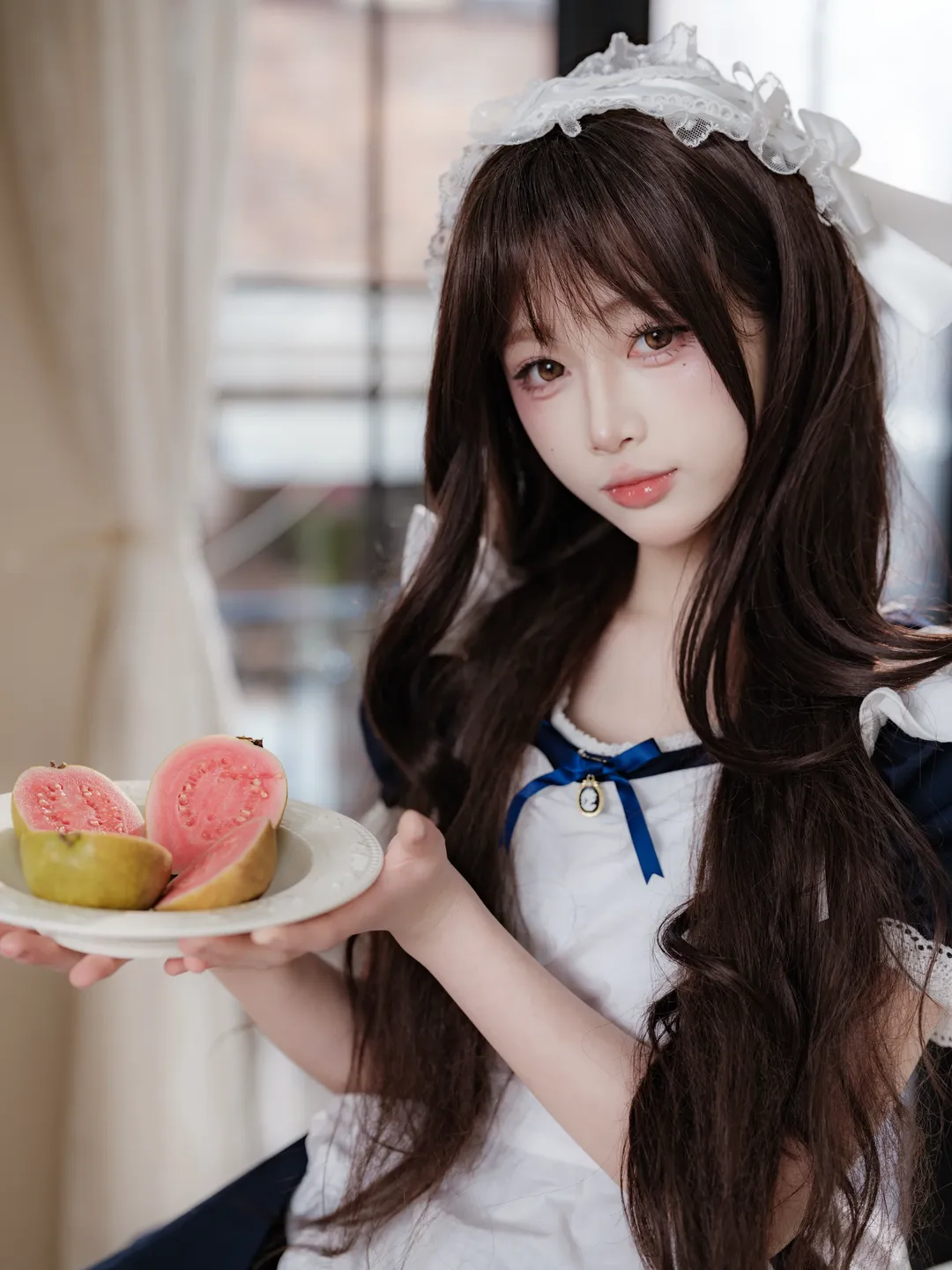雰囲気のある写真, 少女写真, 二次元ファッション, メイド服コスプレ, おうちフォト - 8枚目