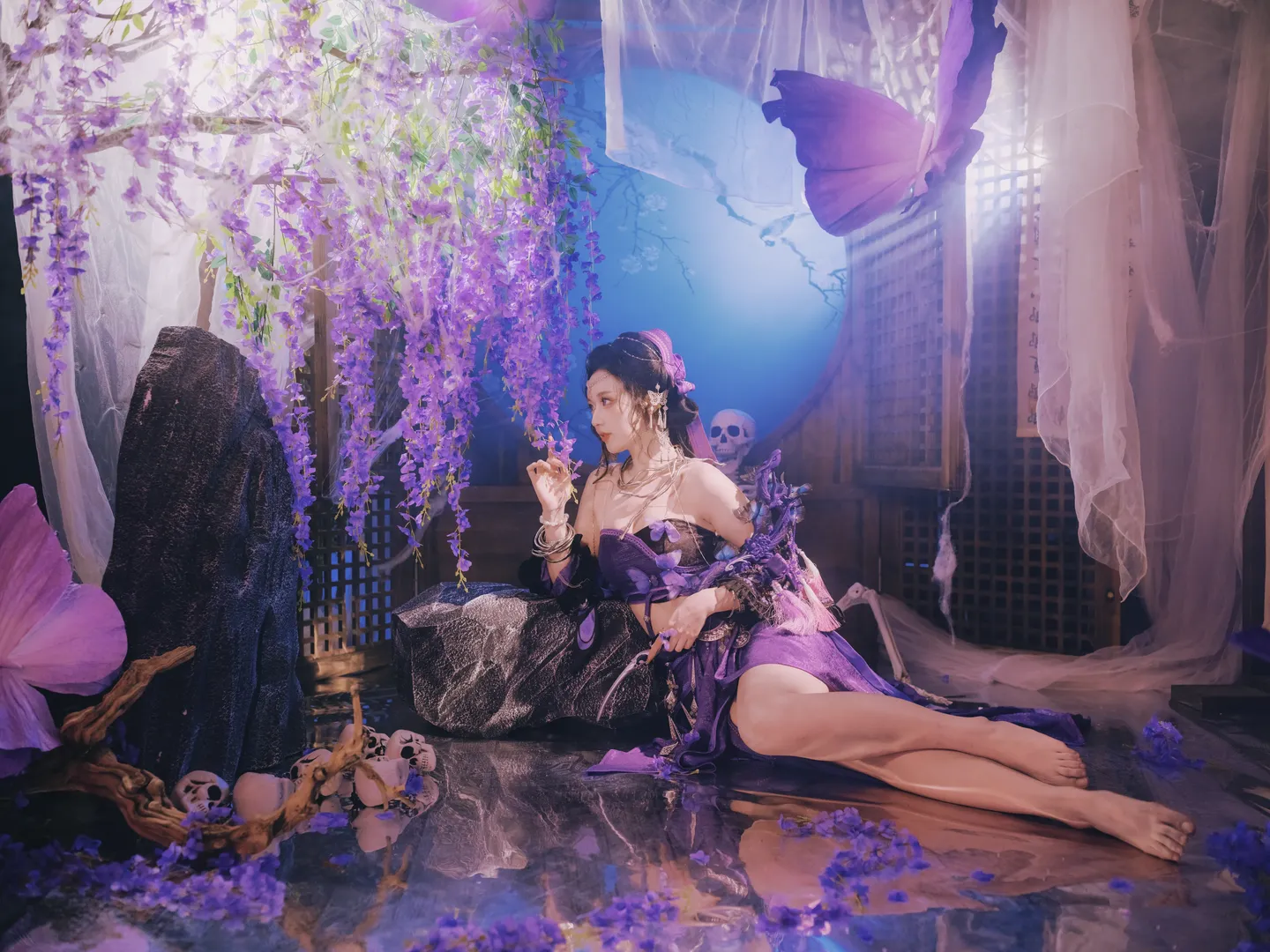 异域风情, 五毒cos, 剑网3, 苗疆少女, 鸢尾蝶 - 第5张