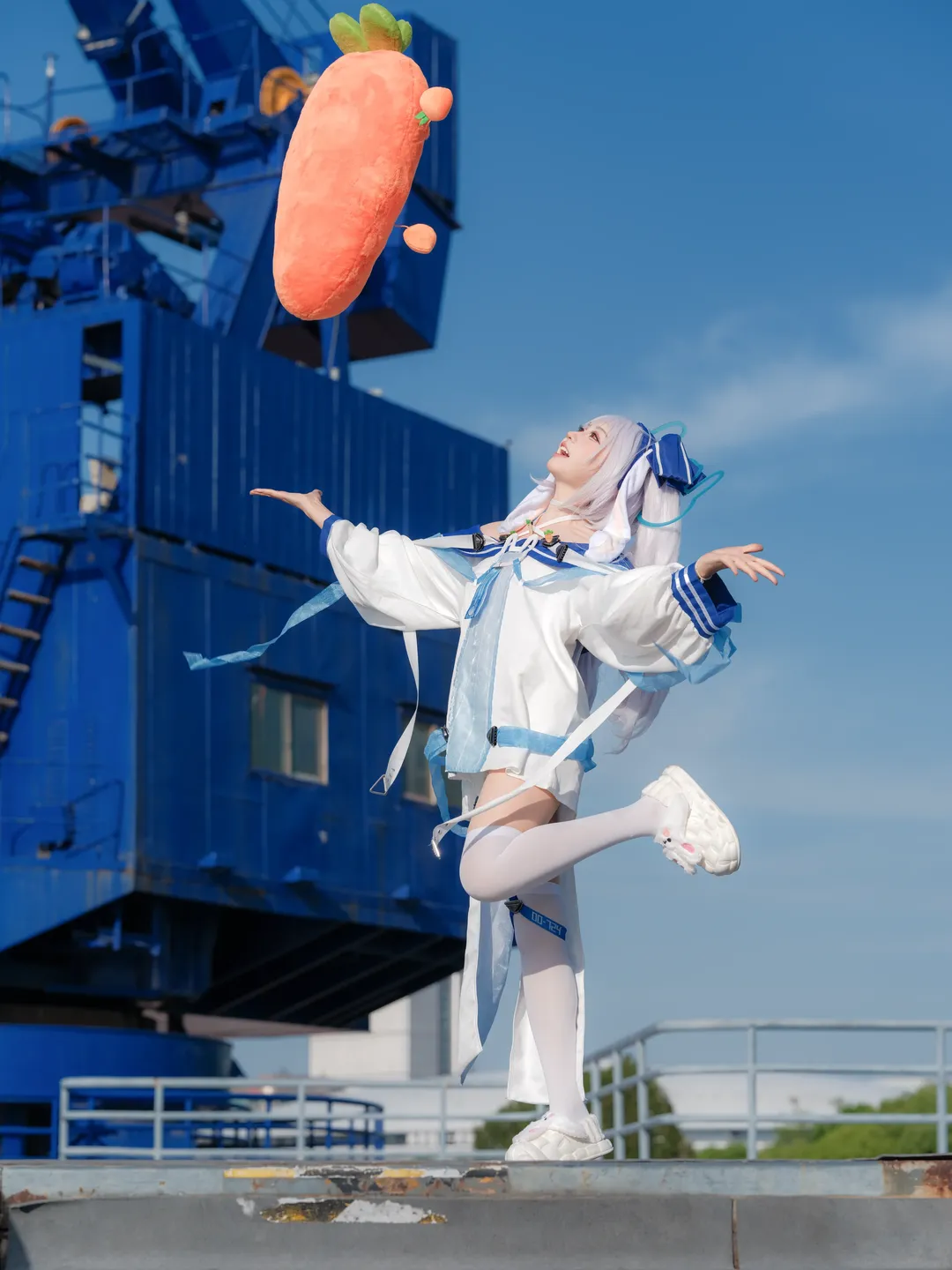 二次元少女, 碧蓝航线, 户外摄影, 拉菲cos, 白毛cosplay - 第1张