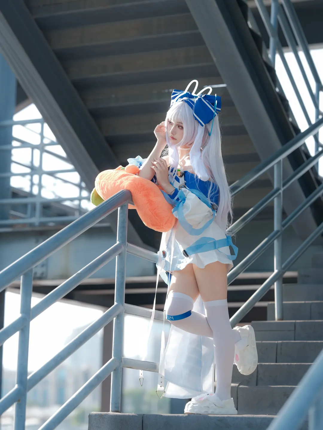 二次元少女, 碧蓝航线, 户外摄影, 拉菲cos, 白毛cosplay - 第3张