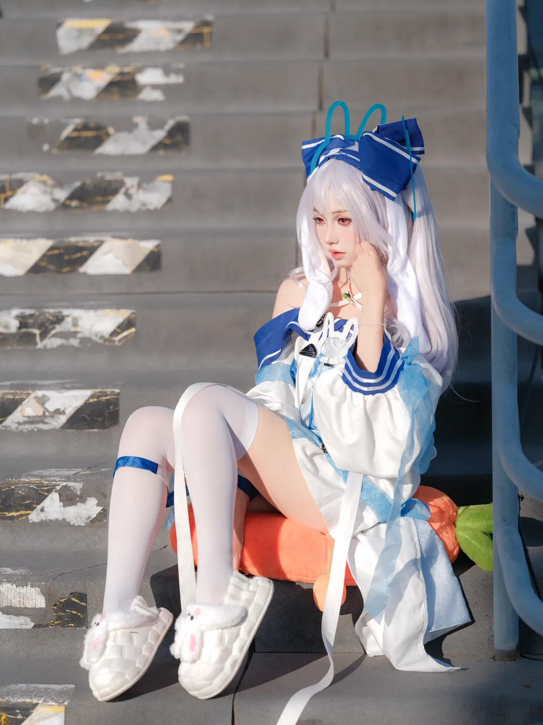 二次元少女, 碧蓝航线, 户外摄影, 拉菲cos, 白毛cosplay - 第5张