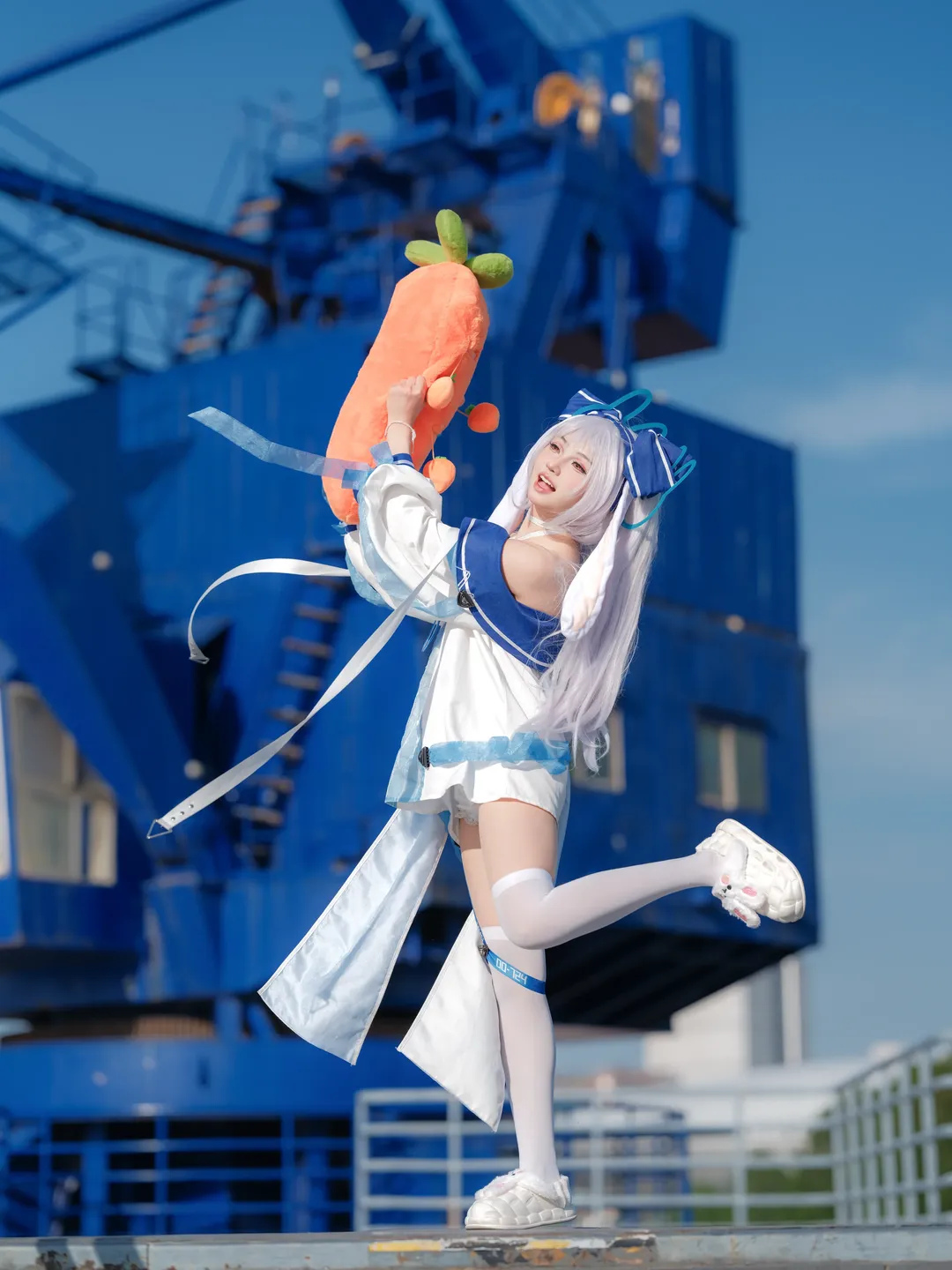 碧蓝航线, 拉菲cos, 二次元cosplay, 水手服穿搭, 户外人像摄影