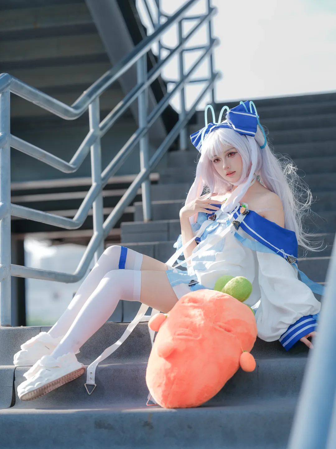 碧蓝航线, 拉菲cos, 二次元cosplay, 水手服穿搭, 户外人像摄影 - 第2张