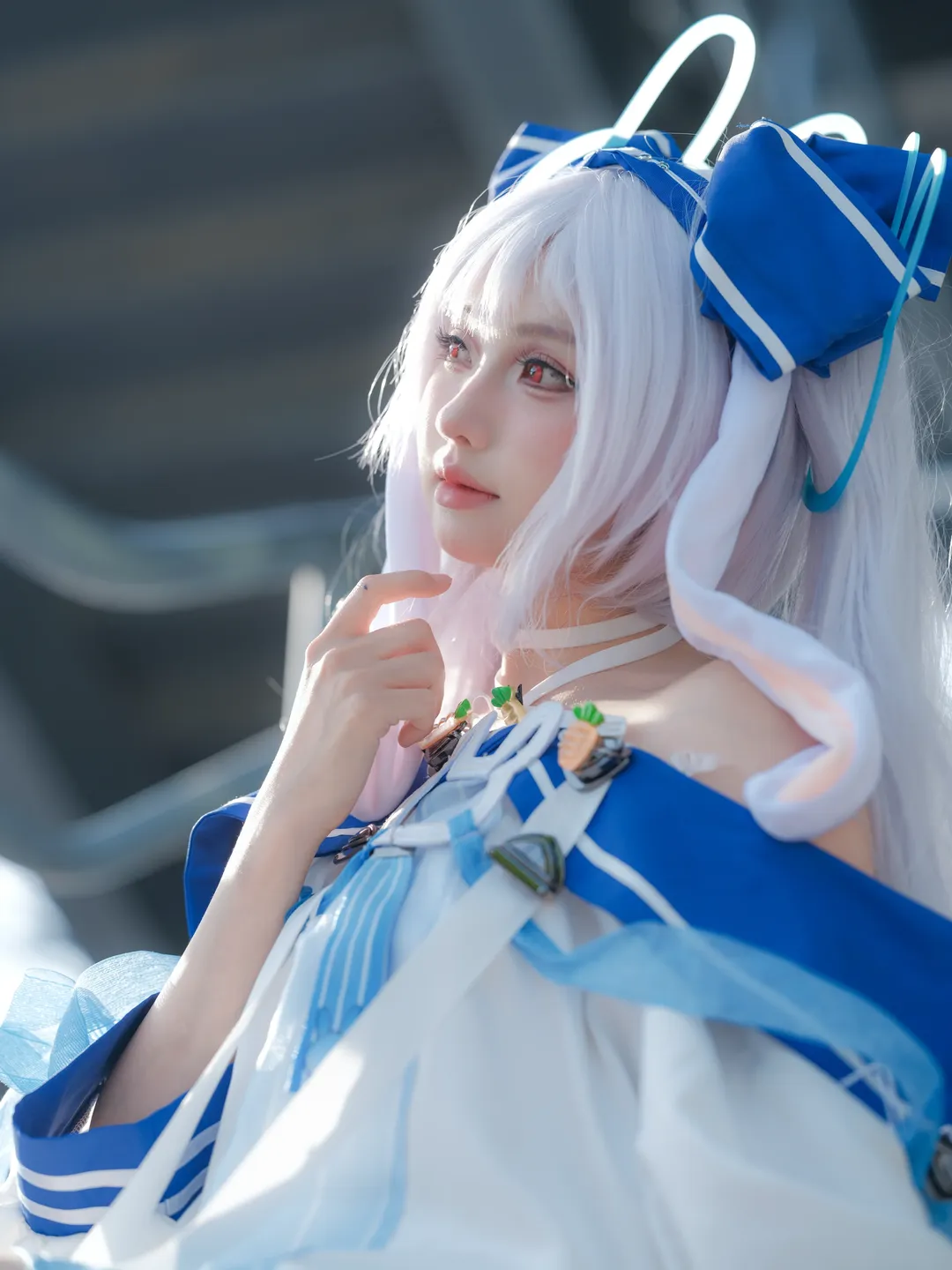碧蓝航线, 拉菲cos, 二次元cosplay, 水手服穿搭, 户外人像摄影 - 第6张