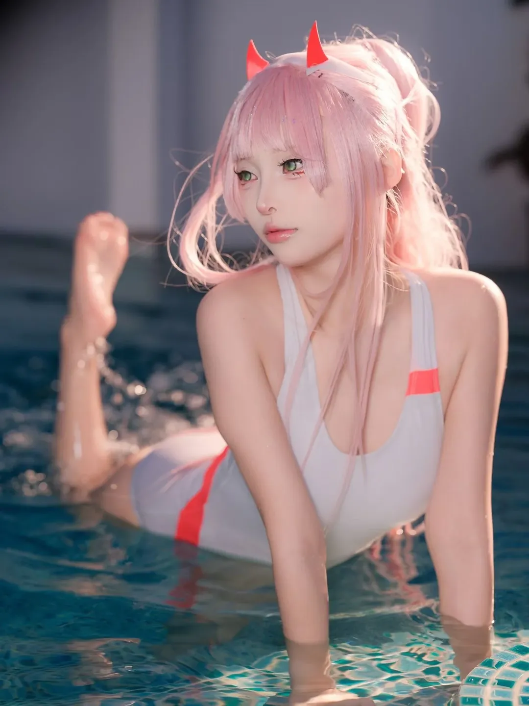 二次元cosplay, 泳装写真, 02cos, DARLINGintheFRANXX, 国家队 - 第1张