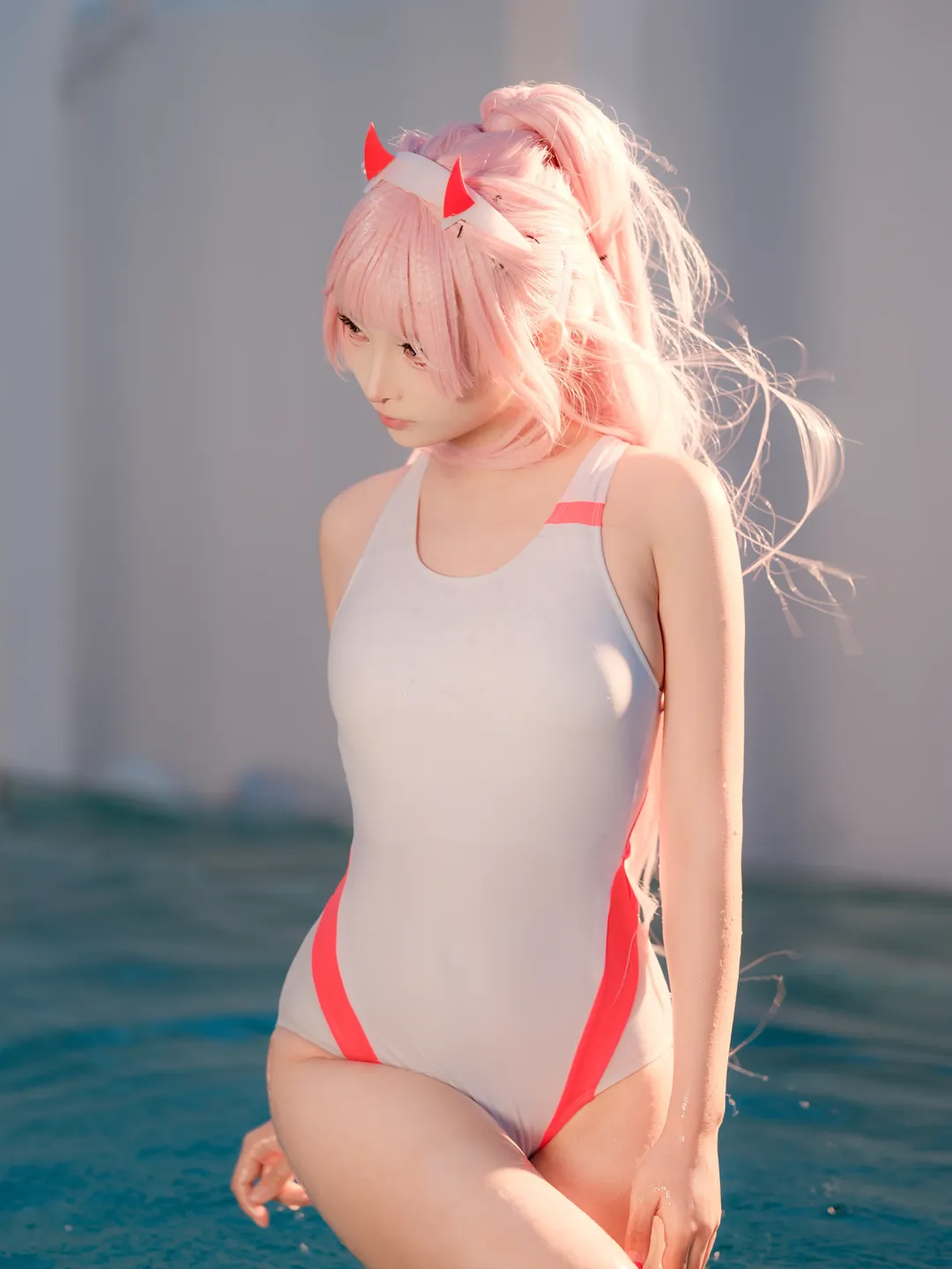 二次元cosplay, 泳装写真, 02cos, DARLINGintheFRANXX, 国家队