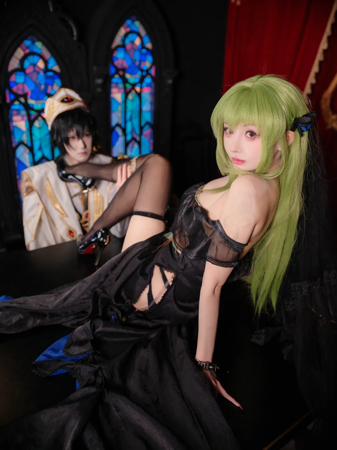 氛围感摄影, 二次元cosplay, 鲁鲁修C.C.cos, 叛逆的鲁路修, 双人cosplay - 第2张