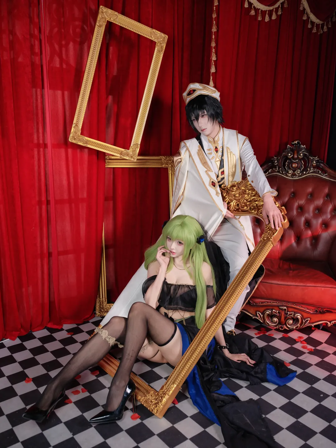 氛围感摄影, 二次元cosplay, 鲁鲁修C.C.cos, 叛逆的鲁路修, 双人cosplay - 第4张