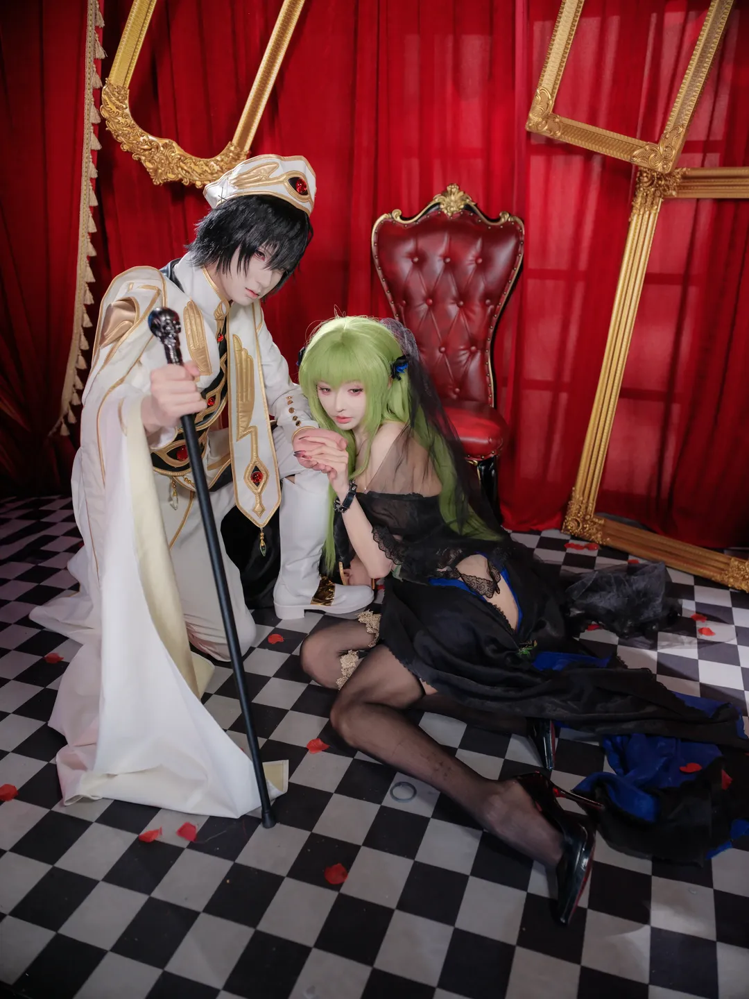 氛围感摄影, 二次元cosplay, 鲁鲁修C.C.cos, 叛逆的鲁路修, 双人cosplay - 第5张