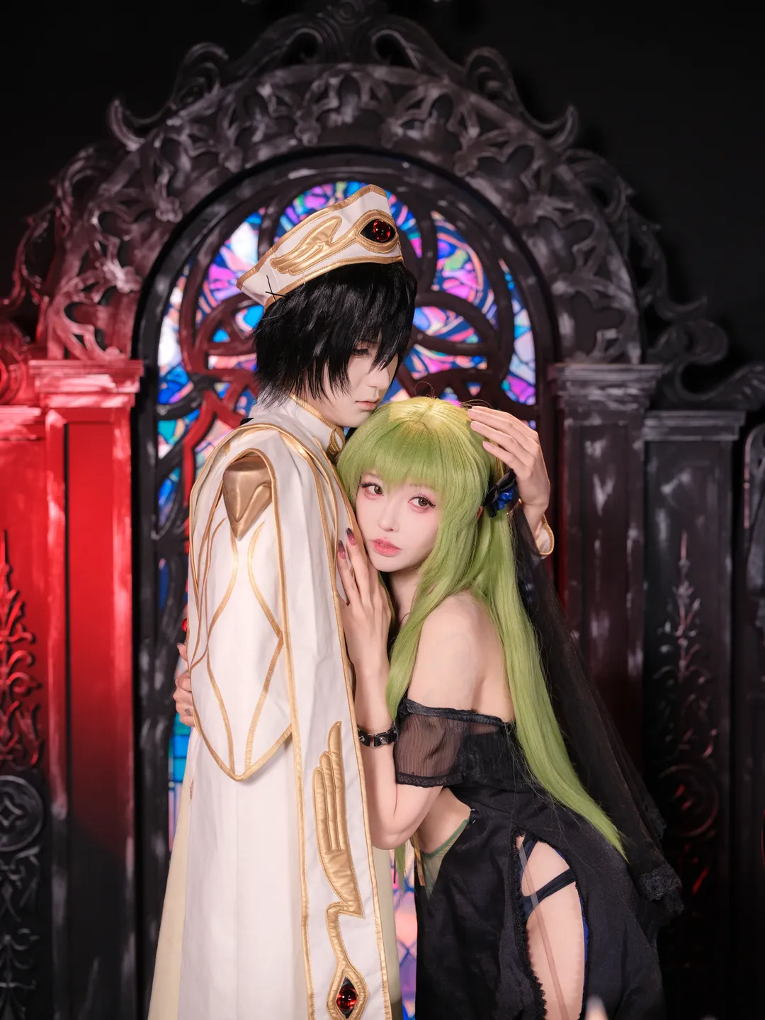 氛围感摄影, 二次元cosplay, 鲁鲁修C.C.cos, 叛逆的鲁路修, 双人cosplay - 第6张