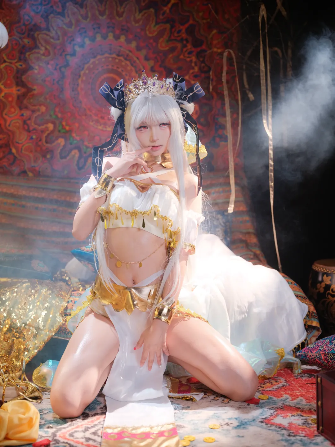 cosplay, 氛围感摄影, 露莎公主cos, 异域风情, 白毛红瞳 - 第2张