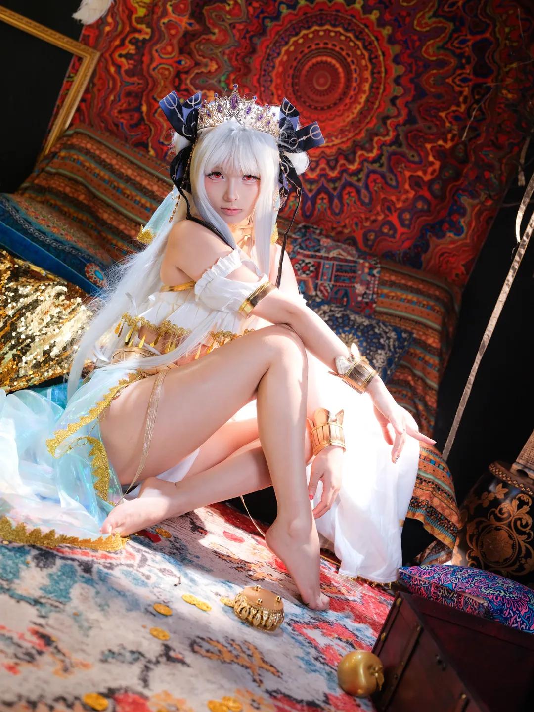 cosplay, 氛围感摄影, 露莎公主cos, 异域风情, 白毛红瞳 - 第3张