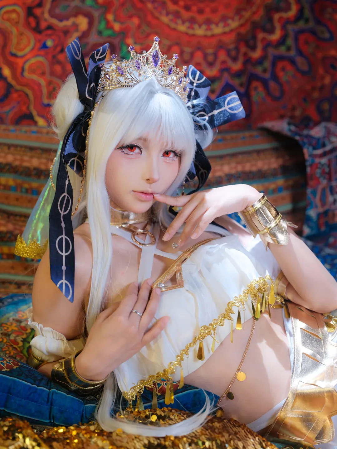cosplay, 氛围感摄影, 露莎公主cos, 异域风情, 白毛红瞳 - 第4张