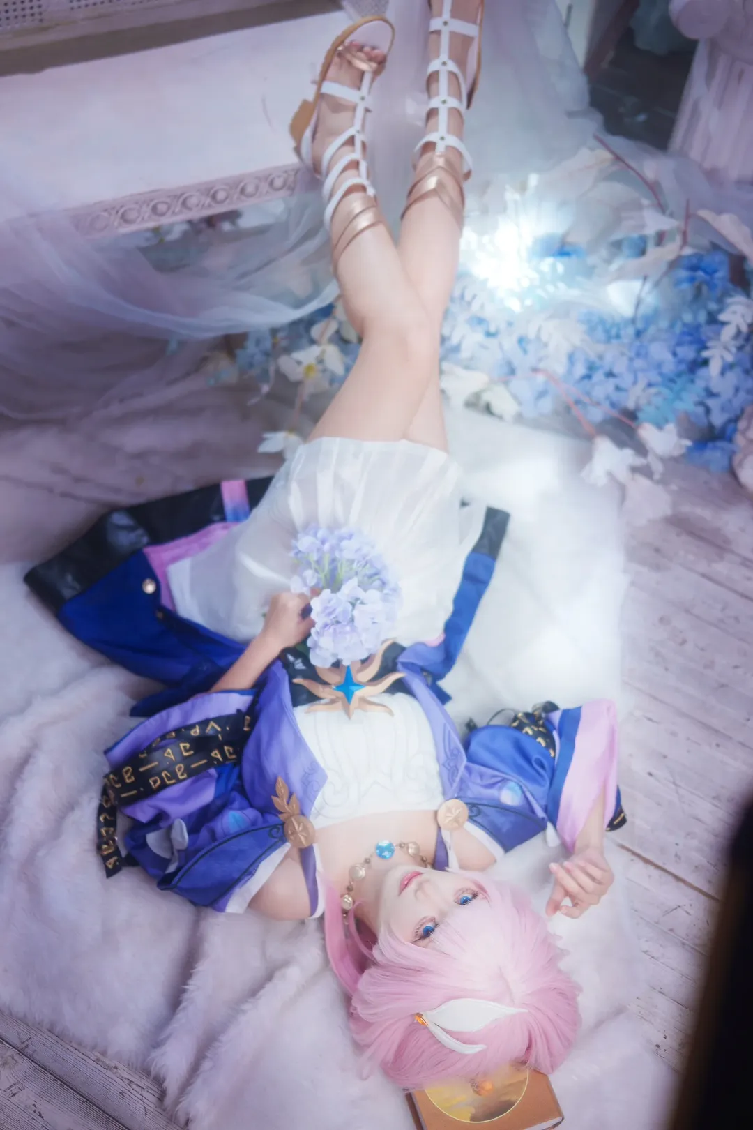 角色扮演, 昔涟cos, 崩坏星穹铁道, cosplay摄影, 粉发美瞳 - 第4张
