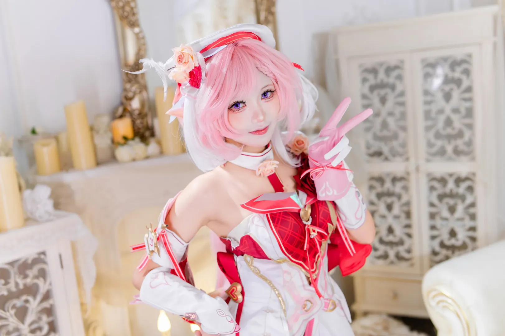 爱莉希雅cos, 崩坏3, 角色扮演, 二次元cosplay, 爱莉希雅爱神使者 - 第2张
