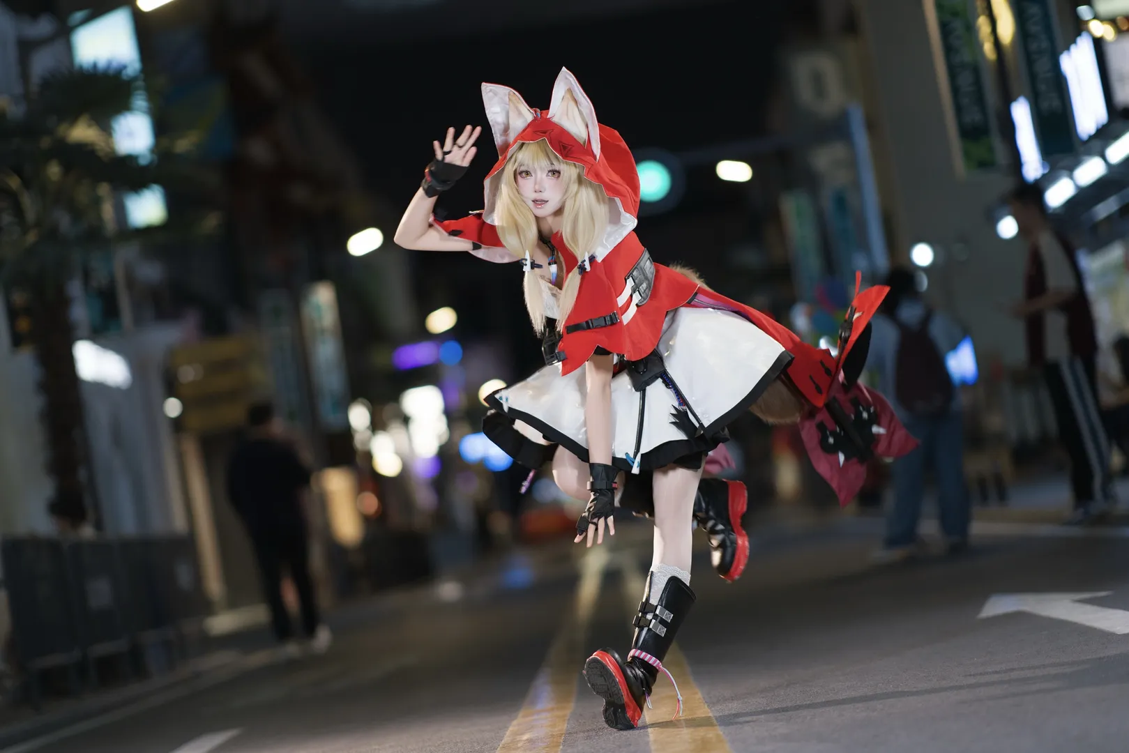 ロールプレイ, 写真撮影, アークナイツ：エンドフィールド, ロッシ コスプレ, 街の夜景 - 4枚目