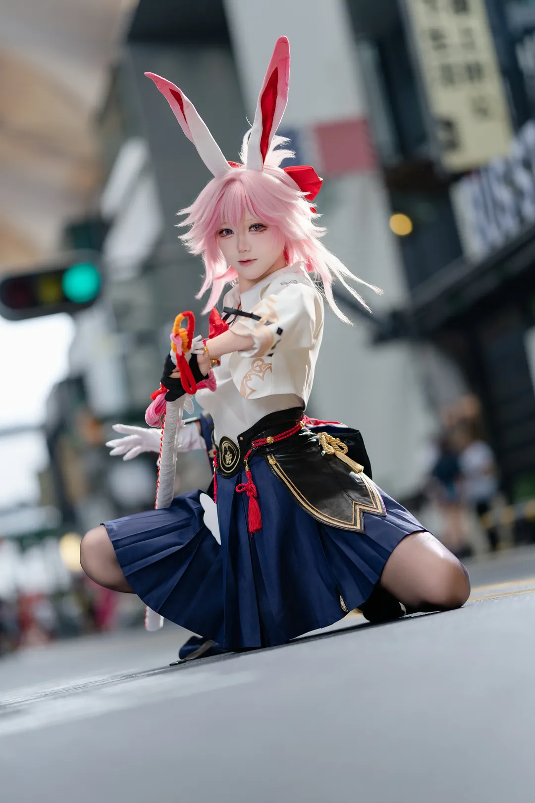 崩坏星穹铁道, 绯英cos, cosplay摄影, 街头外景, 手作道具 - 第1张