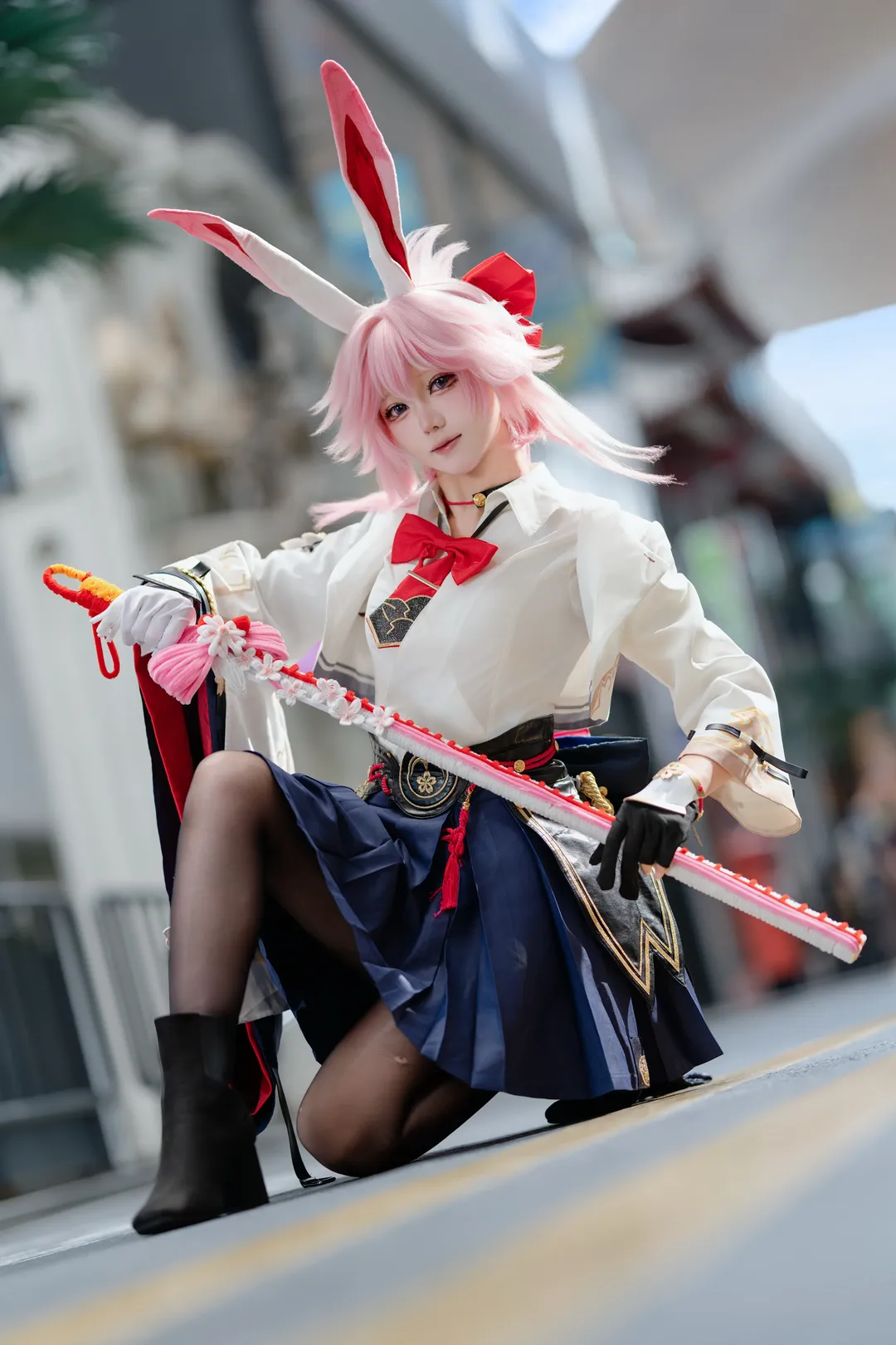 崩坏星穹铁道, 绯英cos, cosplay摄影, 街头外景, 手作道具 - 第2张