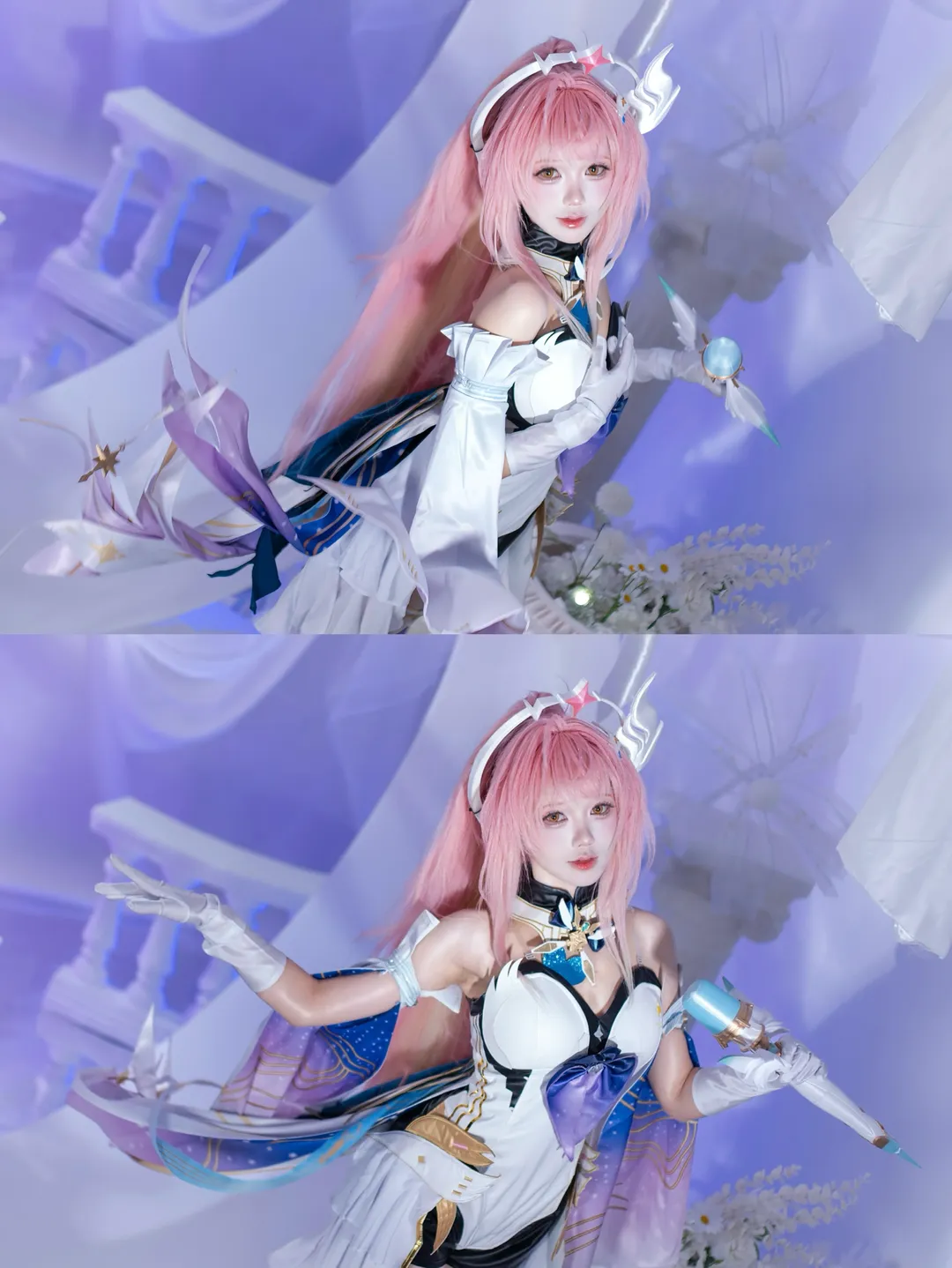 鸣潮, 爱弥斯cos, 二次元cos, cosplay正片, 粉色假发 - 第1张
