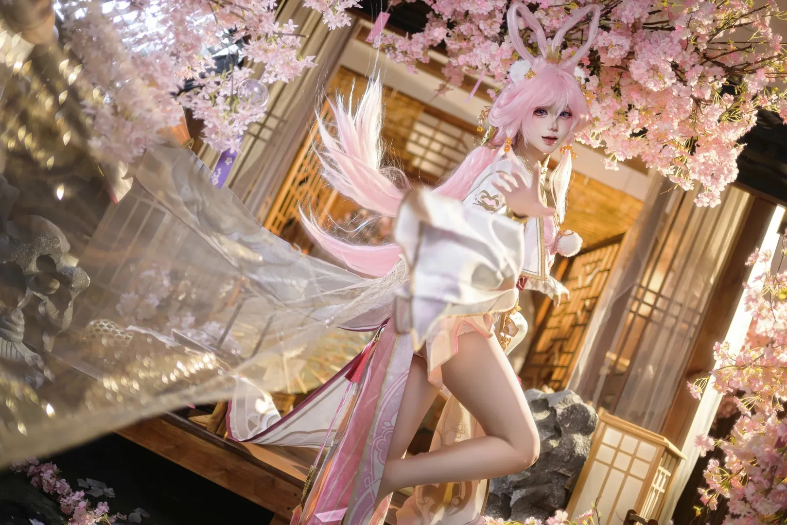 エリシア コスプレ, 崩壊 3rd, 二次元コスプレ, 桜の庭園, 煌月の麗人