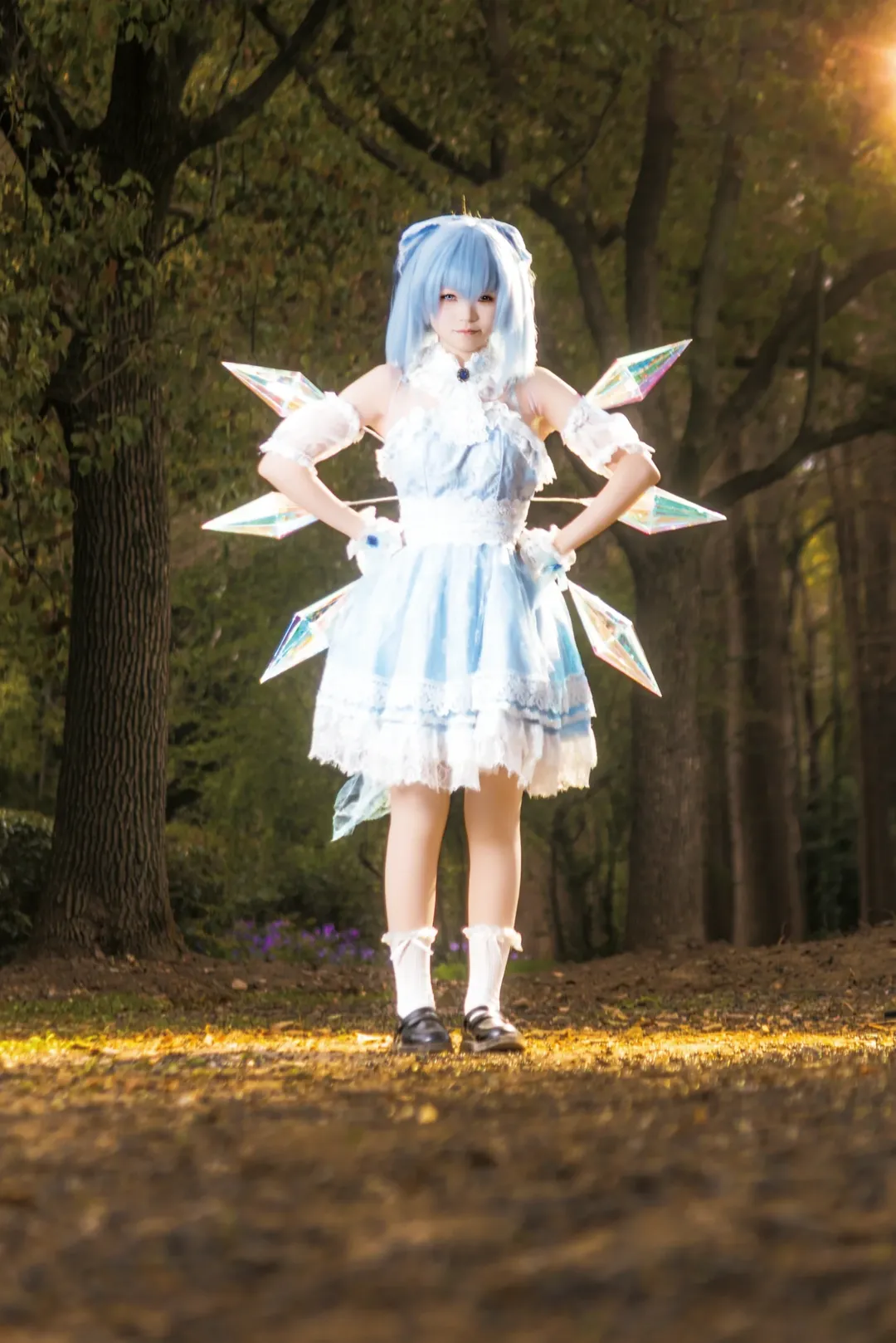 二次元摄影, 东方project, Cosplay正片, 琪露诺cos, 林间外景 - 第2张