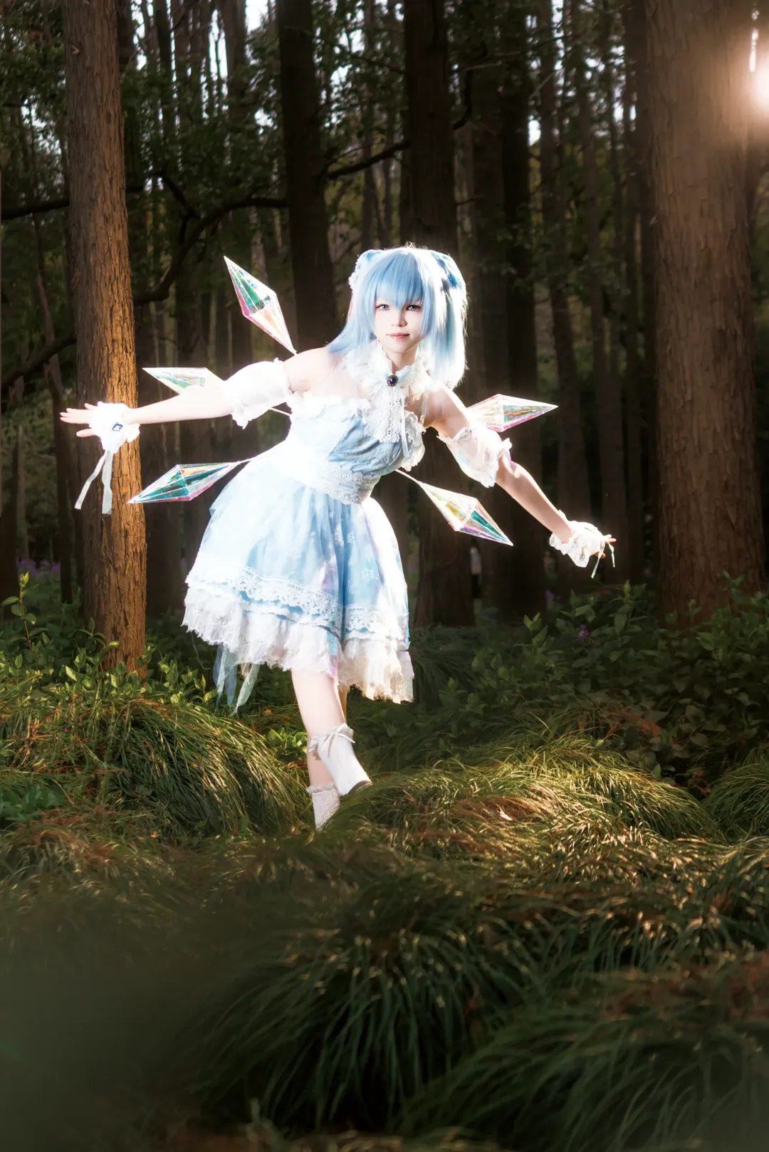 二次元摄影, 东方project, Cosplay正片, 琪露诺cos, 林间外景