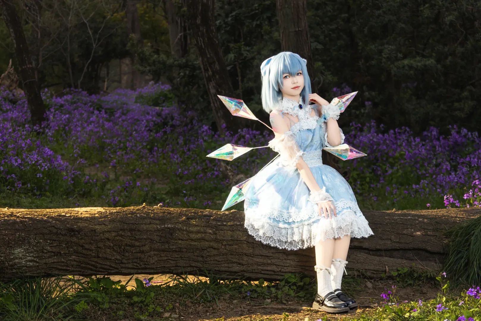 二次元摄影, 东方project, Cosplay正片, 琪露诺cos, 林间外景 - 第7张