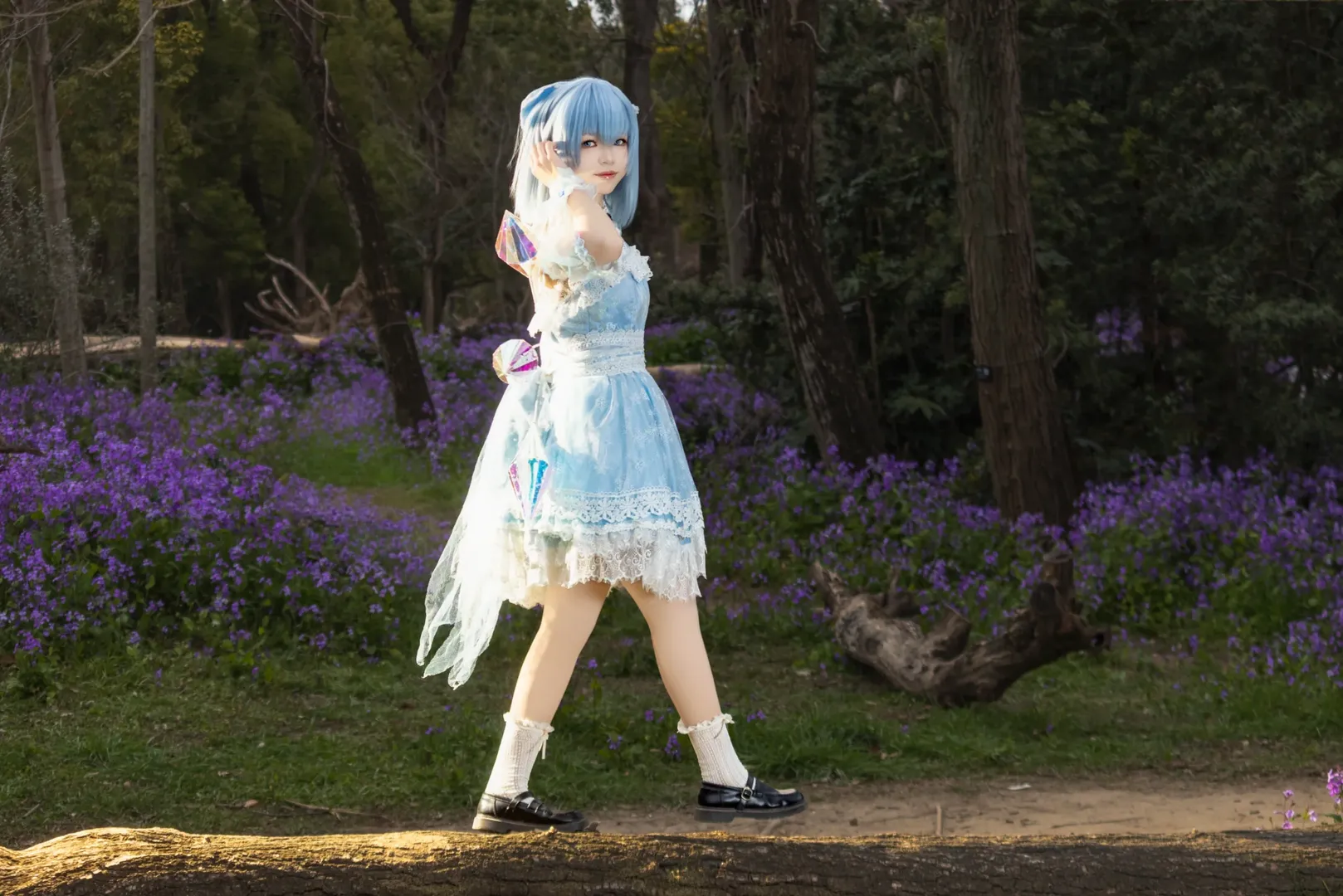 二次元摄影, 东方project, Cosplay正片, 琪露诺cos, 林间外景 - 第8张