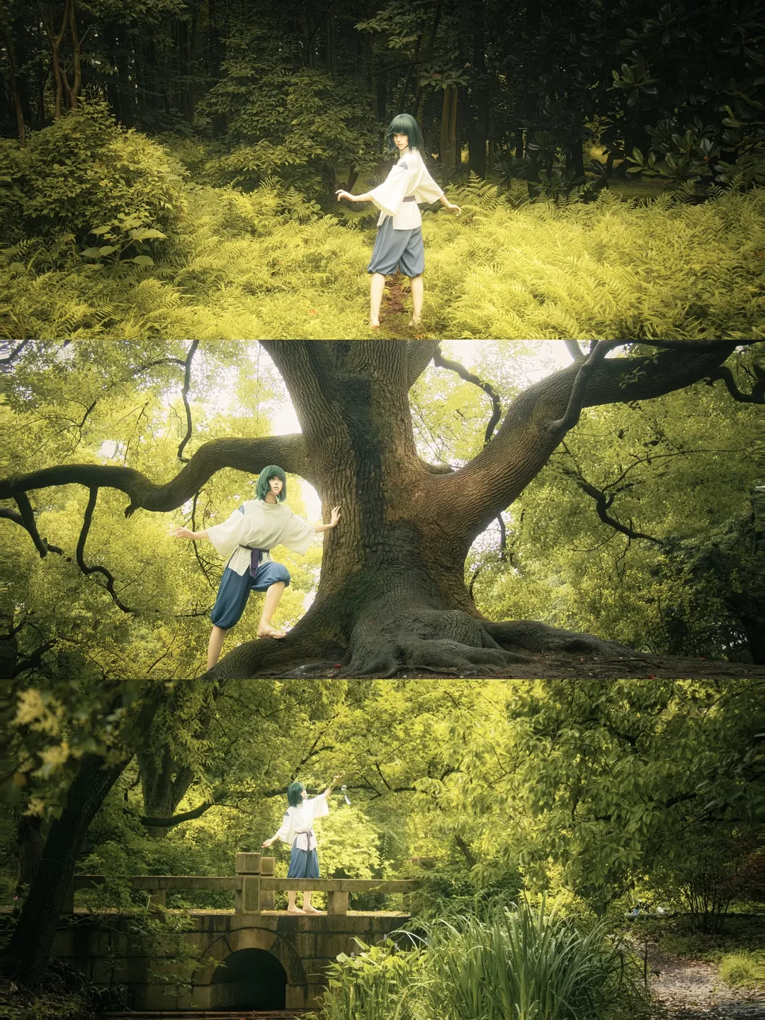 コスプレ, 二次元撮影, 自然光, ハク コスプレ, 千と千尋の神隠し - 1枚目