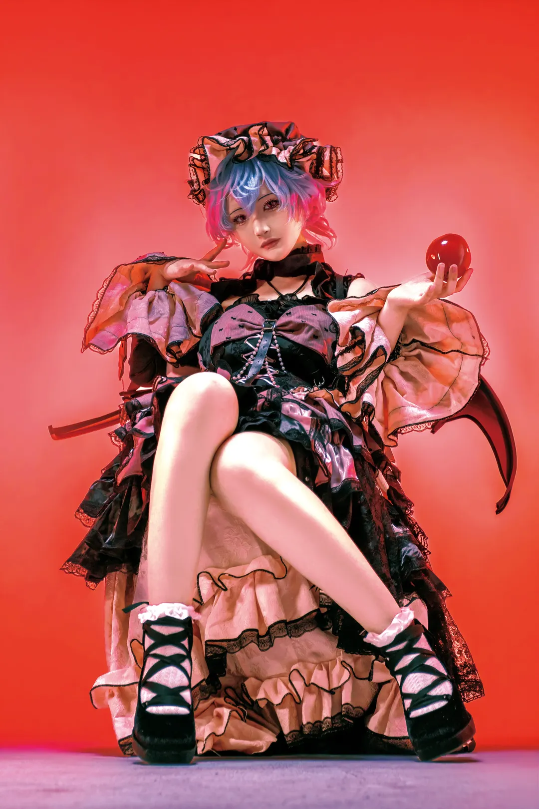 二次元攝影, 東方Project, 蕾米莉亞cos, 哥特風, cosplay正片 - 第2張