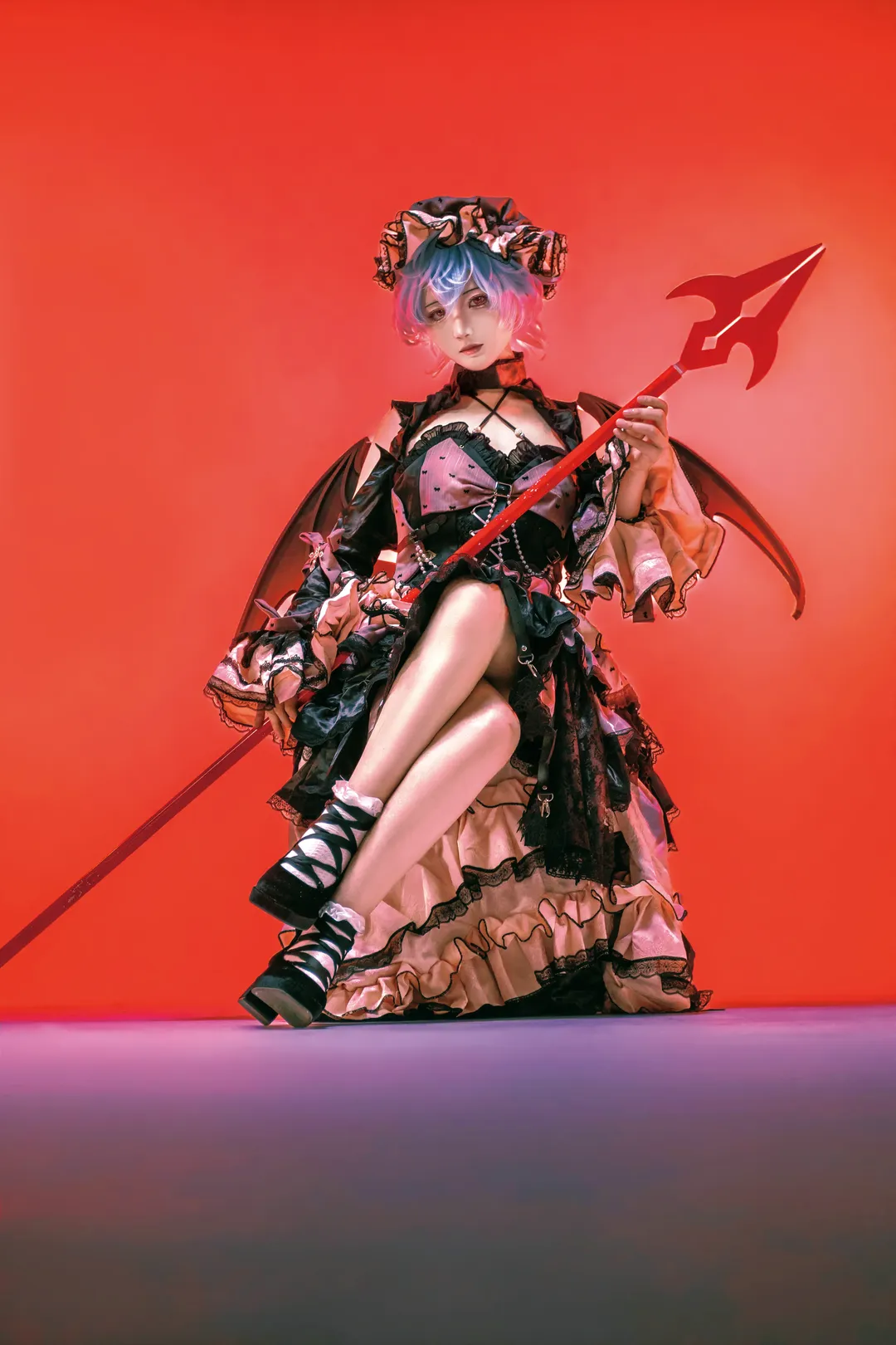 二次元攝影, 東方Project, 蕾米莉亞cos, 哥特風, cosplay正片 - 第3張